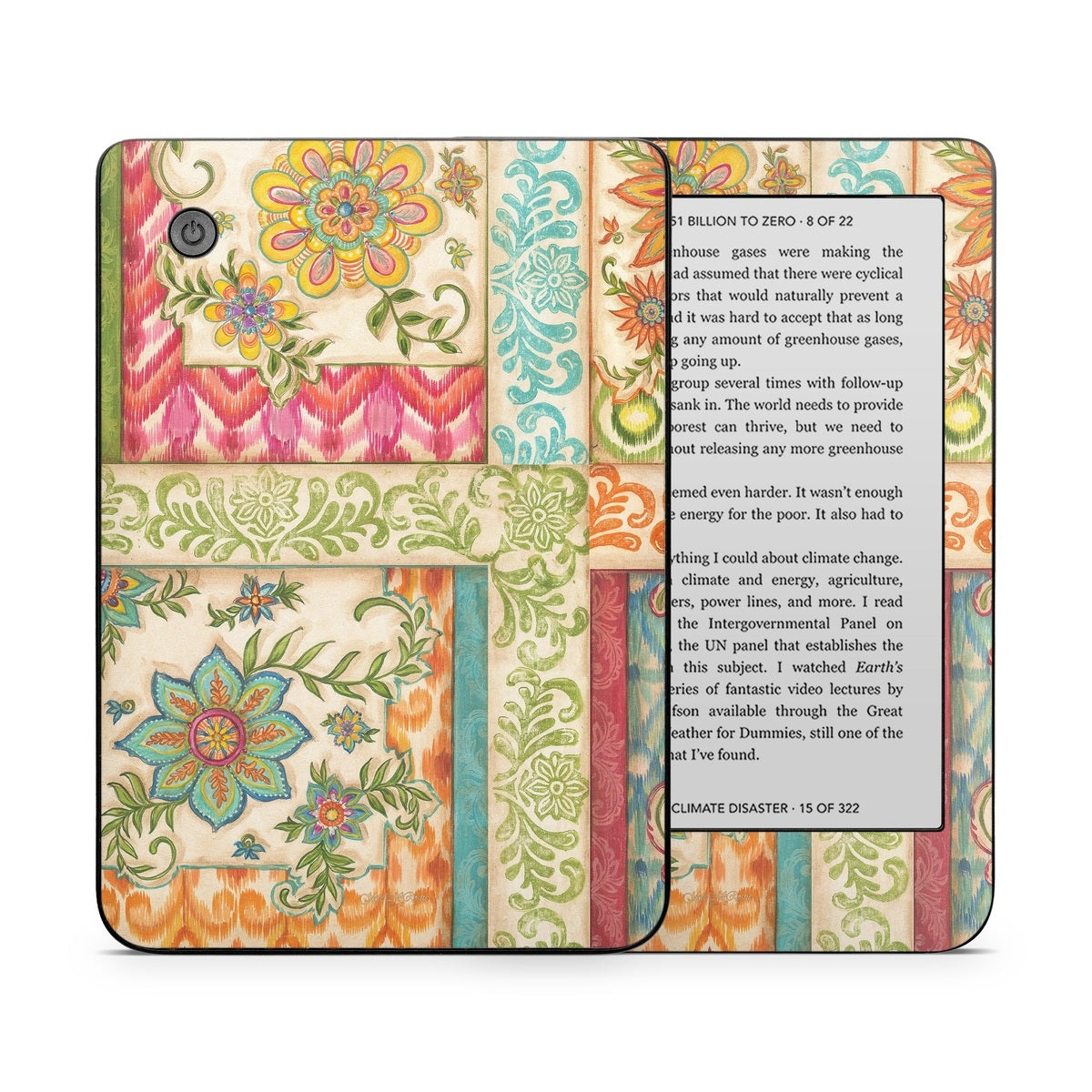 Ikat Floral - Kobo Clara 2E Skin