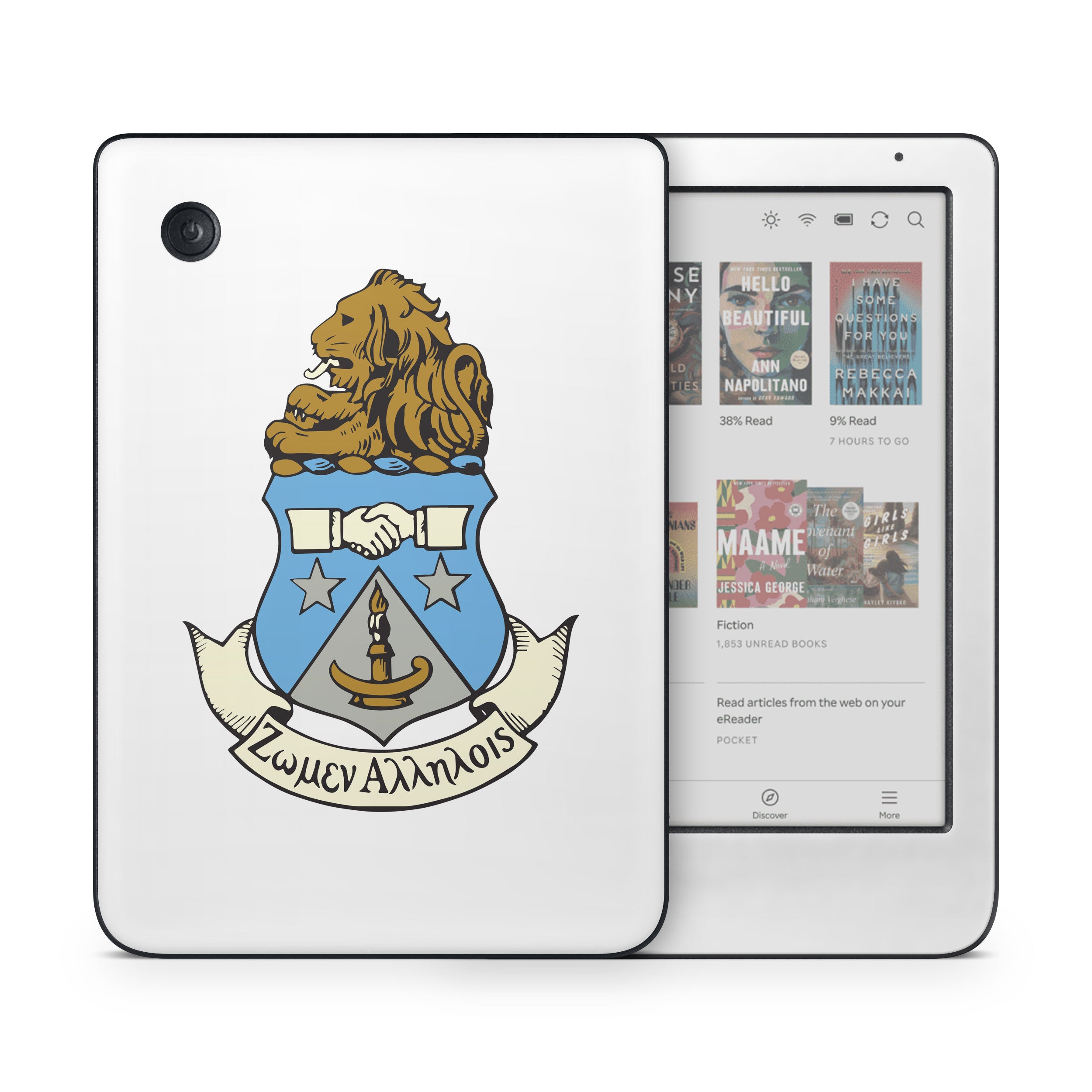 Alpha Delta Pi Crest White - Kobo Clara Colour Skin