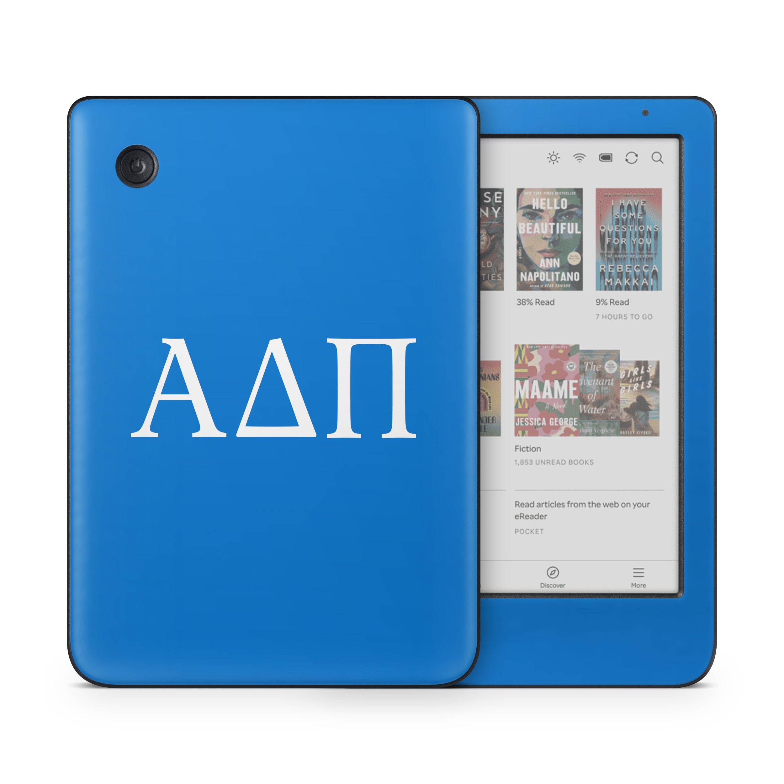 Alpha Delta Pi Greek Letters Azure - Kobo Clara Colour Skin
