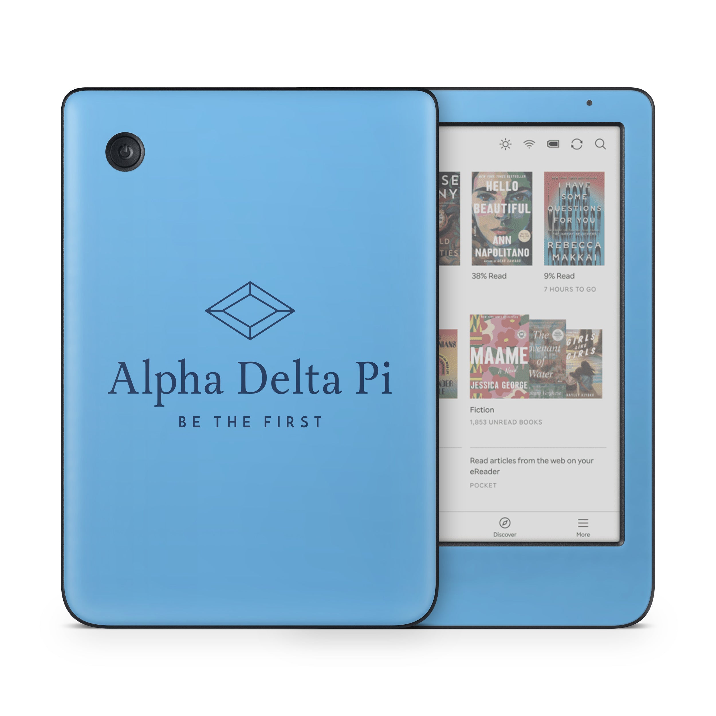 Alpha Delta Pi Primary Logo Adelphean Blue - Kobo Clara Colour Skin