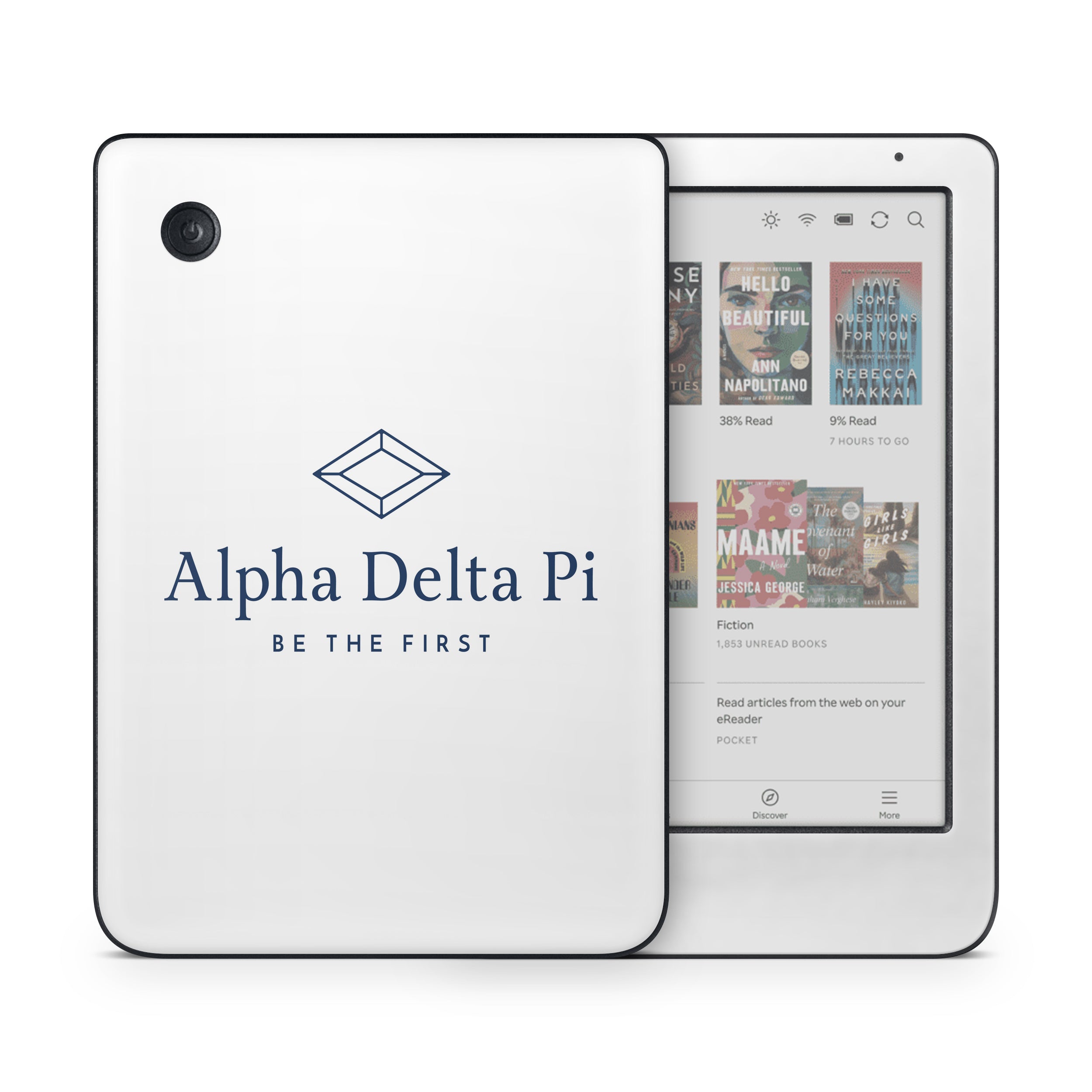Alpha Delta Pi Primary Logo White - Kobo Clara Colour Skin