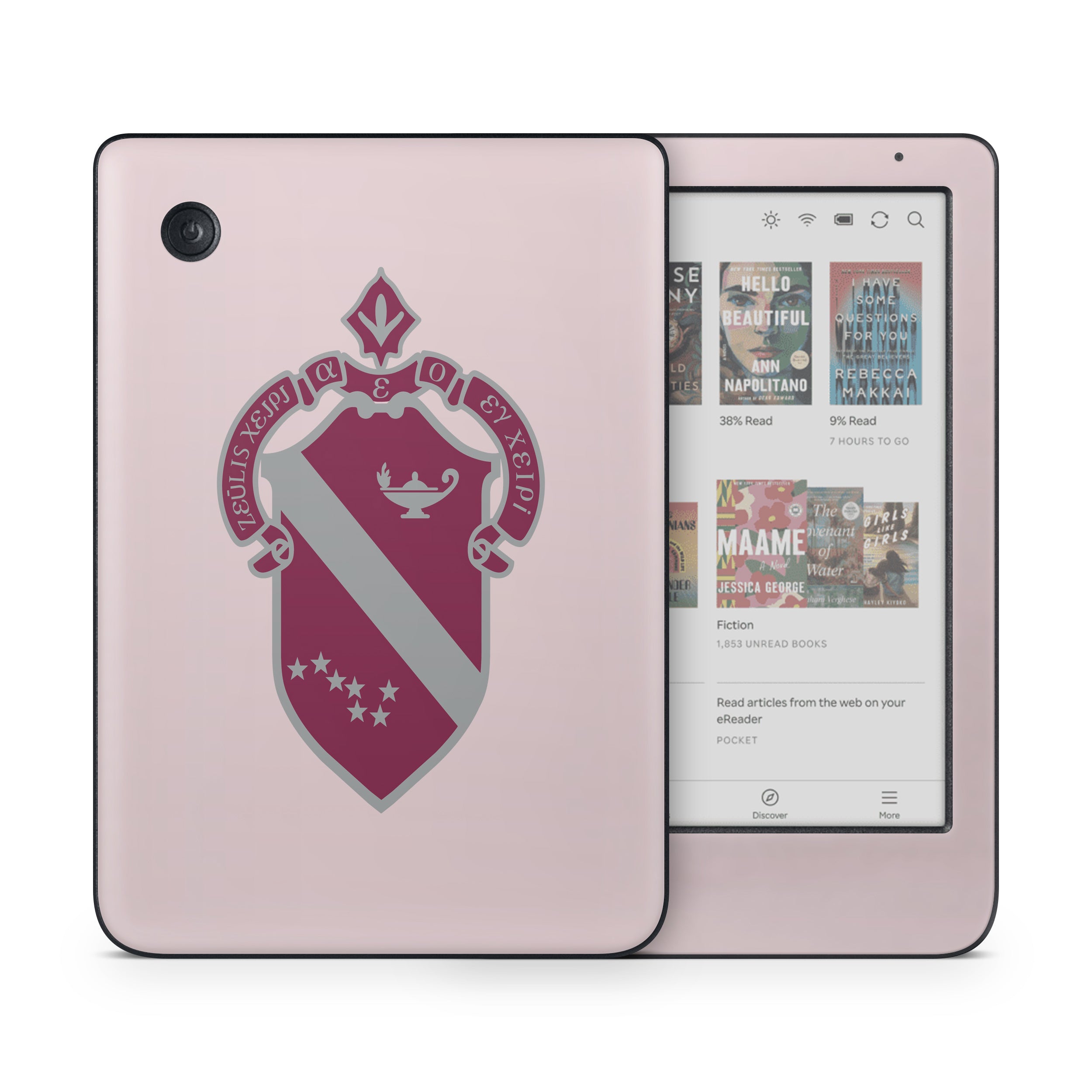 Alpha Phi Crest Ivory - Kobo Clara Colour Skin