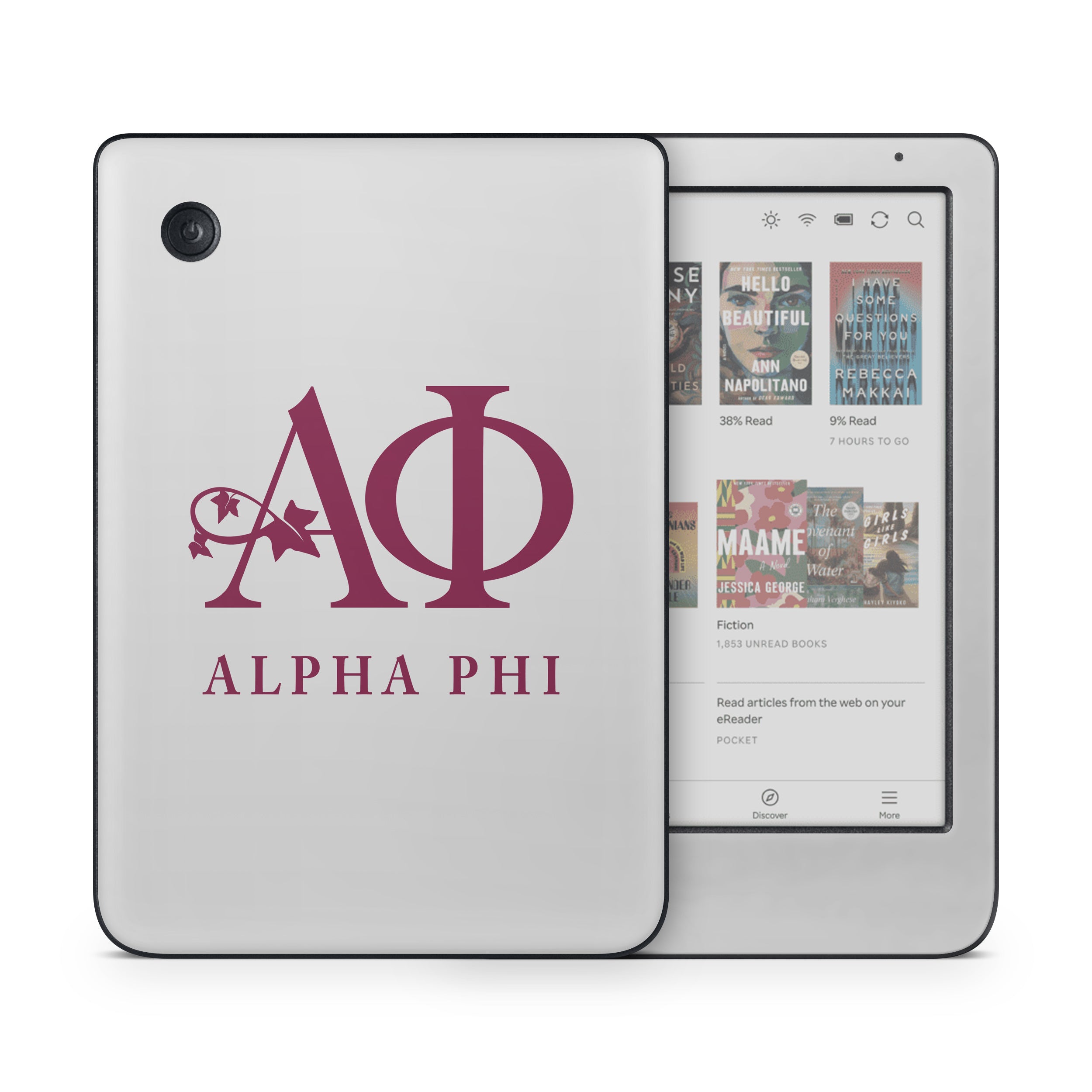 Alpha Phi Silver - Kobo Clara Colour Skin