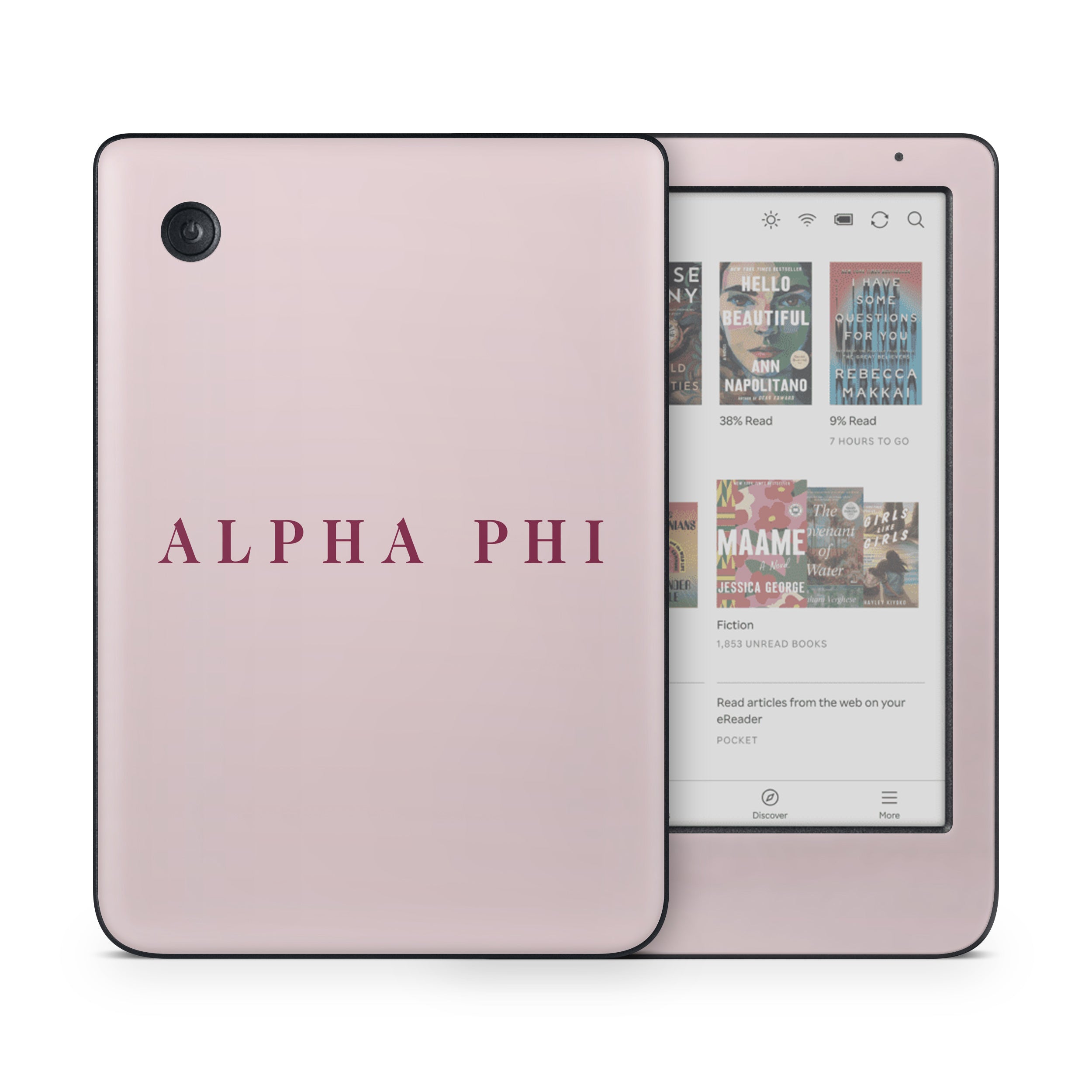Alpha Phi Wordmark Ivory - Kobo Clara Colour Skin
