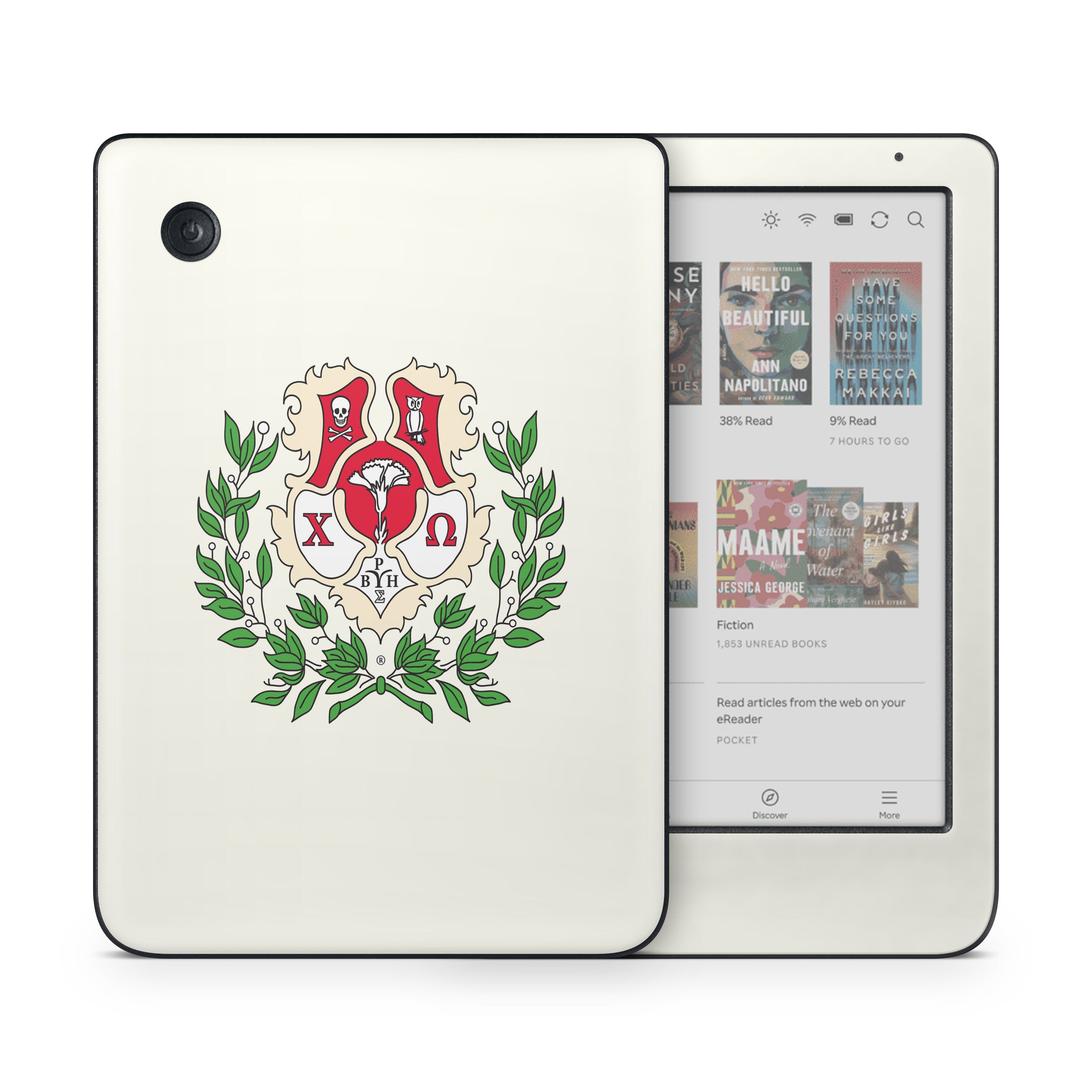 Chi Omega Crest Cream - Kobo Clara Colour Skin