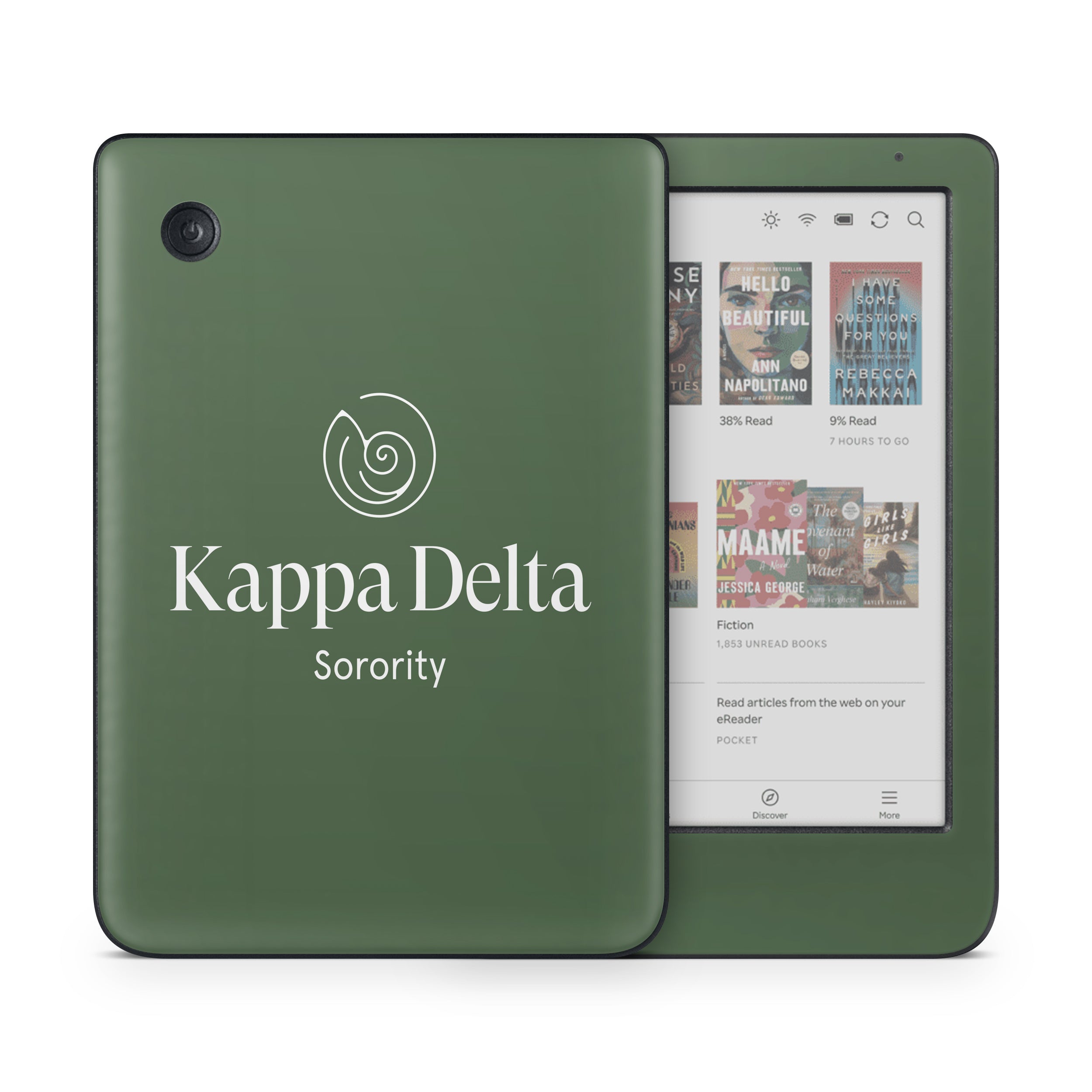 Kappa Delta Primary Logo Dark Olive - Kobo Clara Colour Skin