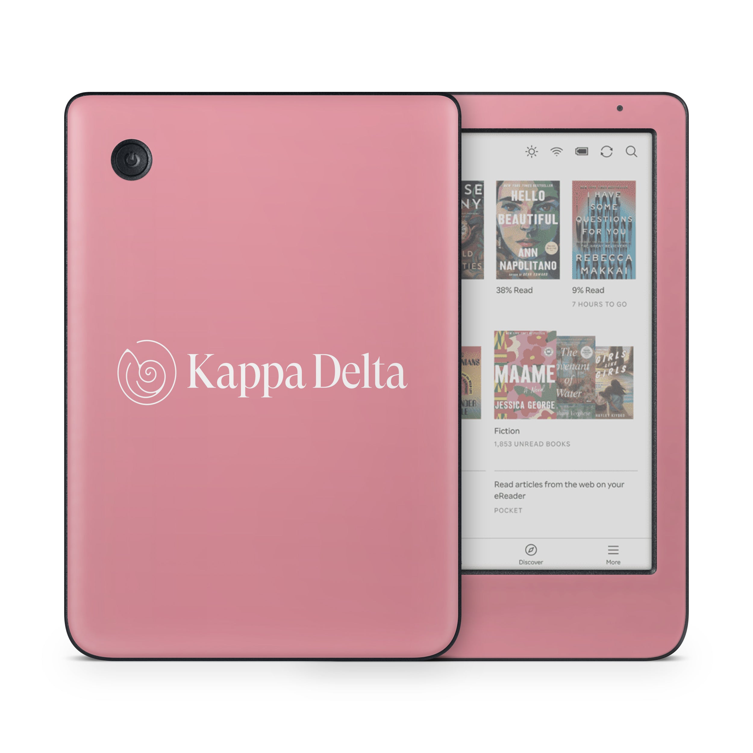 Kappa Delta Secondary Logo Active Pink - Kobo Clara Colour Skin