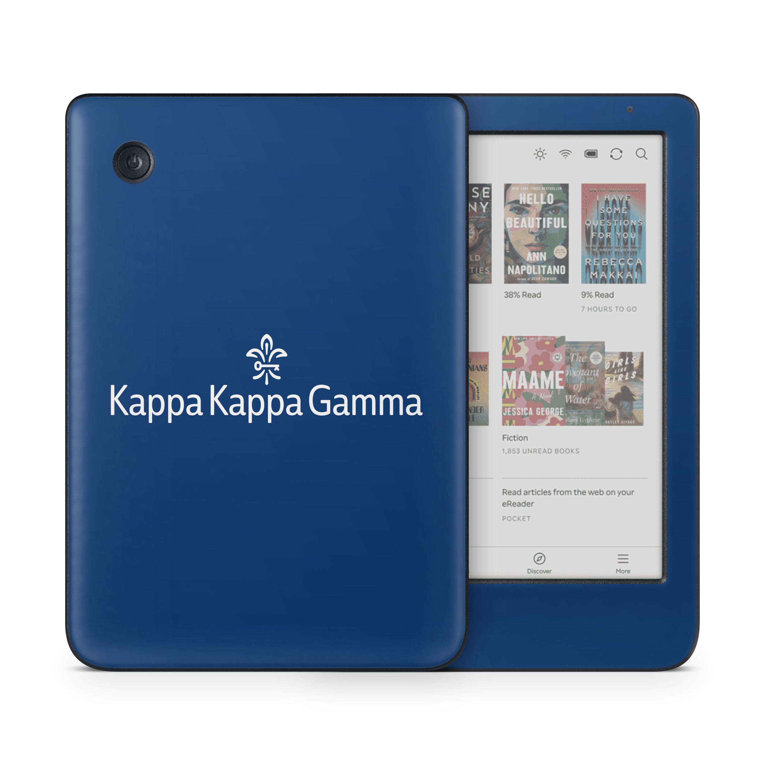 Kappa Kappa Gamma Brandmark Kappa Blue - Kobo Clara Colour Skin