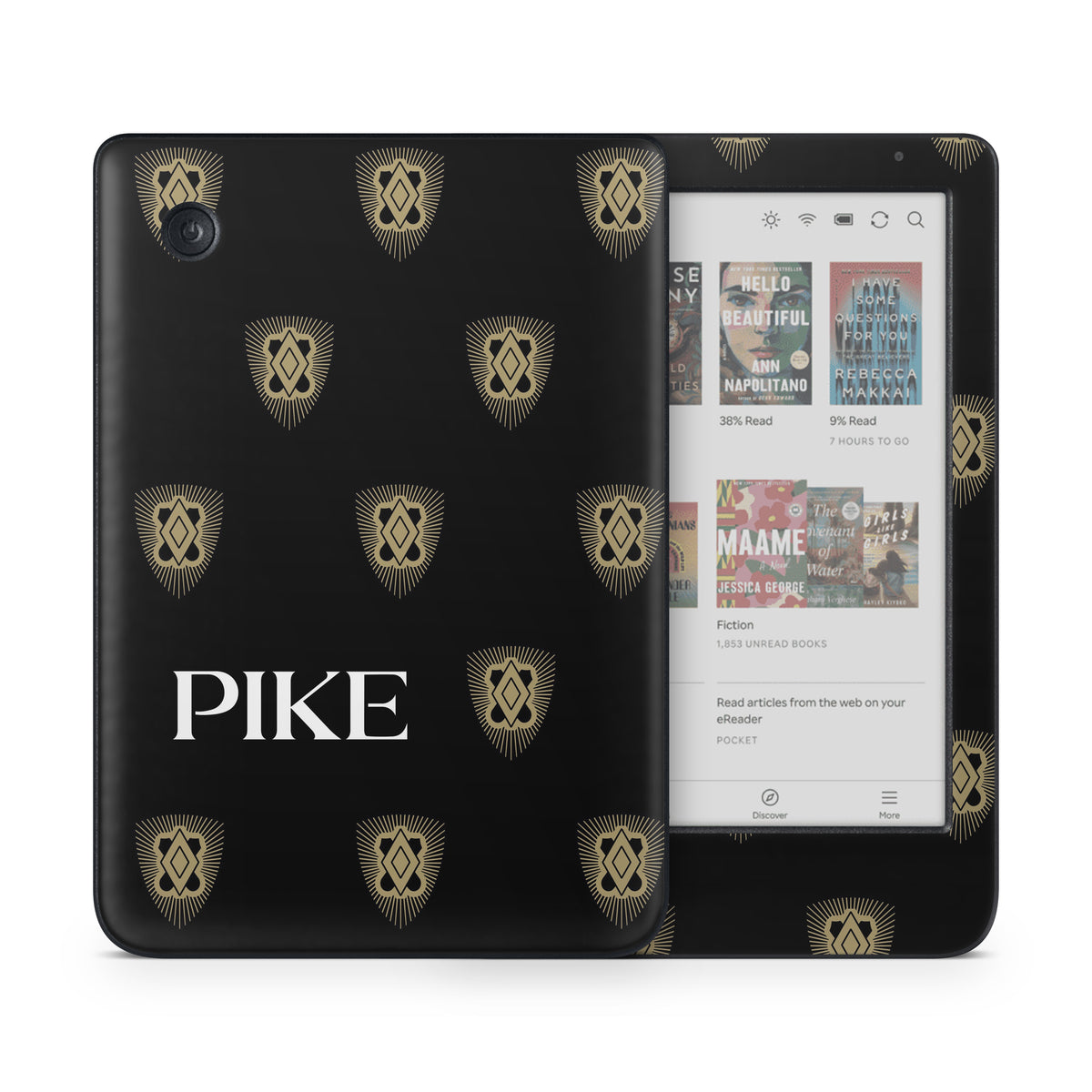 Pi Kappa Alpha PIKE Shield Pattern Black - Kobo Clara Colour Skin
