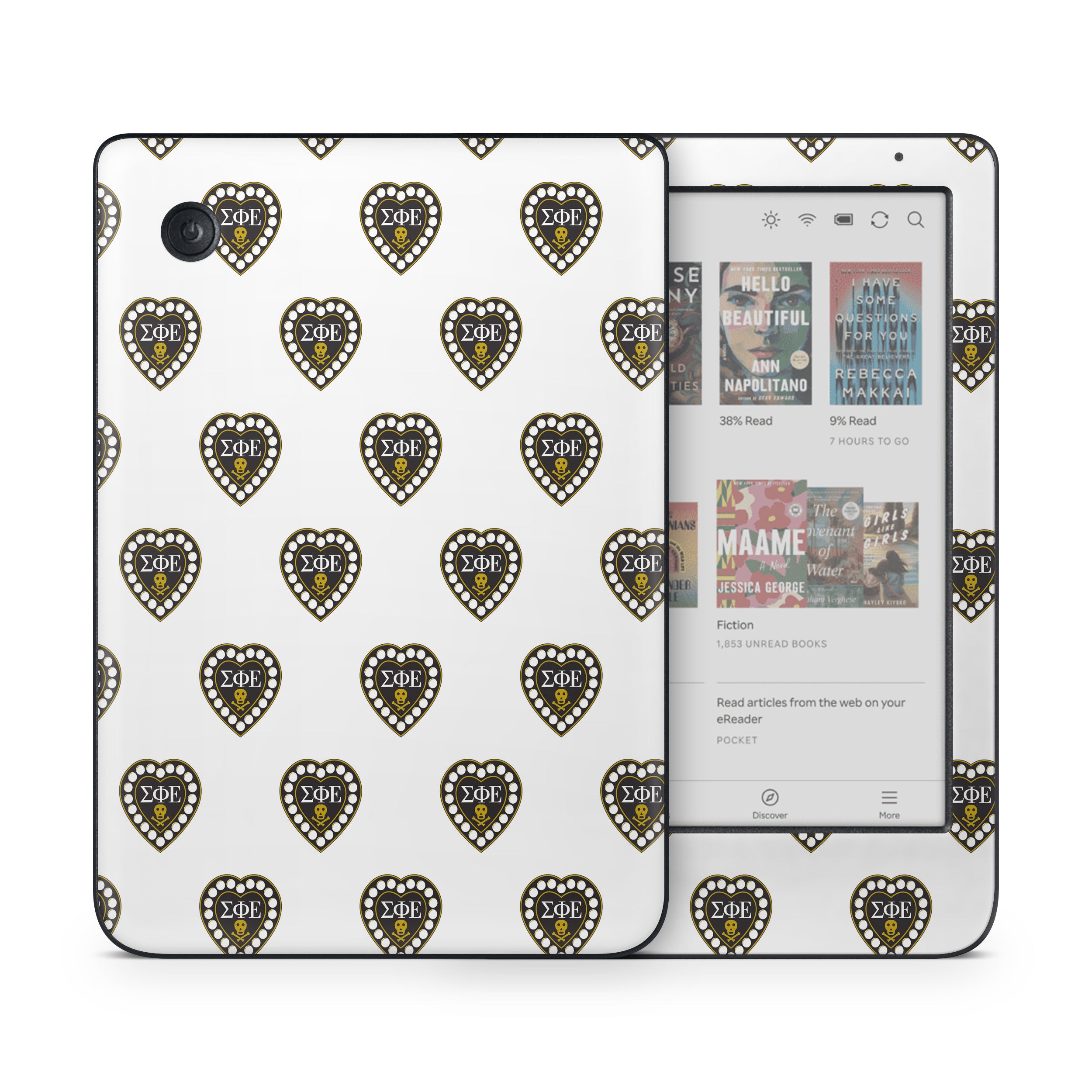 Sigma Phi Epsilon Badge Pattern White - Kobo Clara Colour Skin
