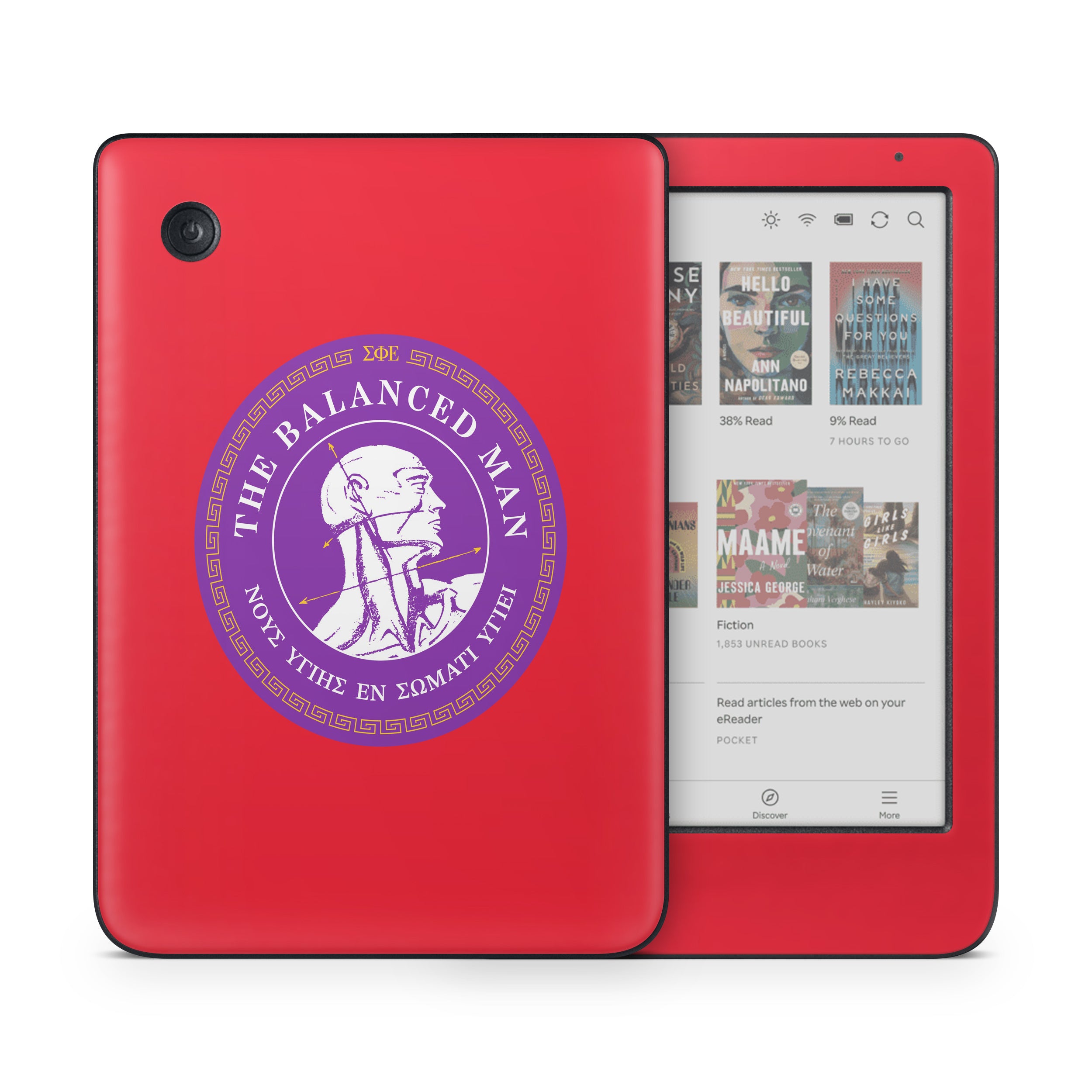 Sigma Phi Epsilon Balanced Man Red - Kobo Clara Colour Skin