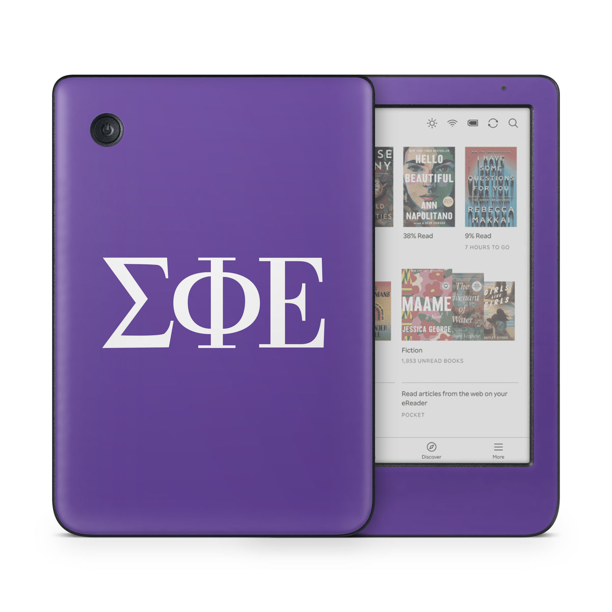 Sigma Phi Epsilon Greek Letters Purple - Kobo Clara Colour Skin