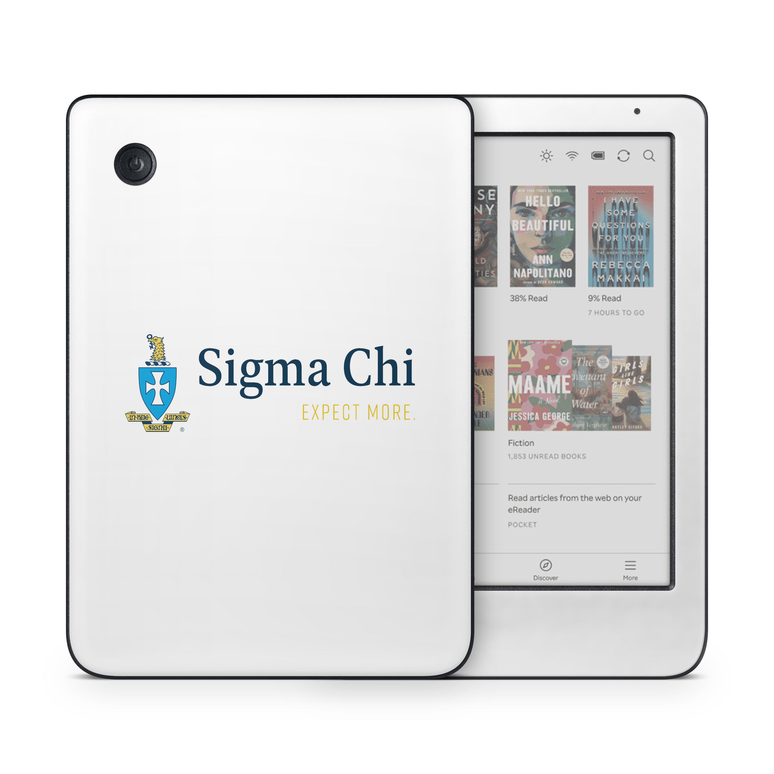 Sigma Chi Logo White - Kobo Clara Colour Skin