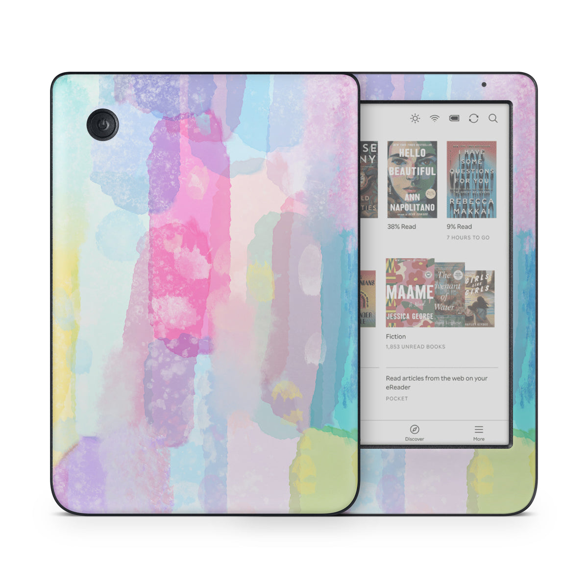 Watercolor Confetti - Kobo Clara Colour Skin