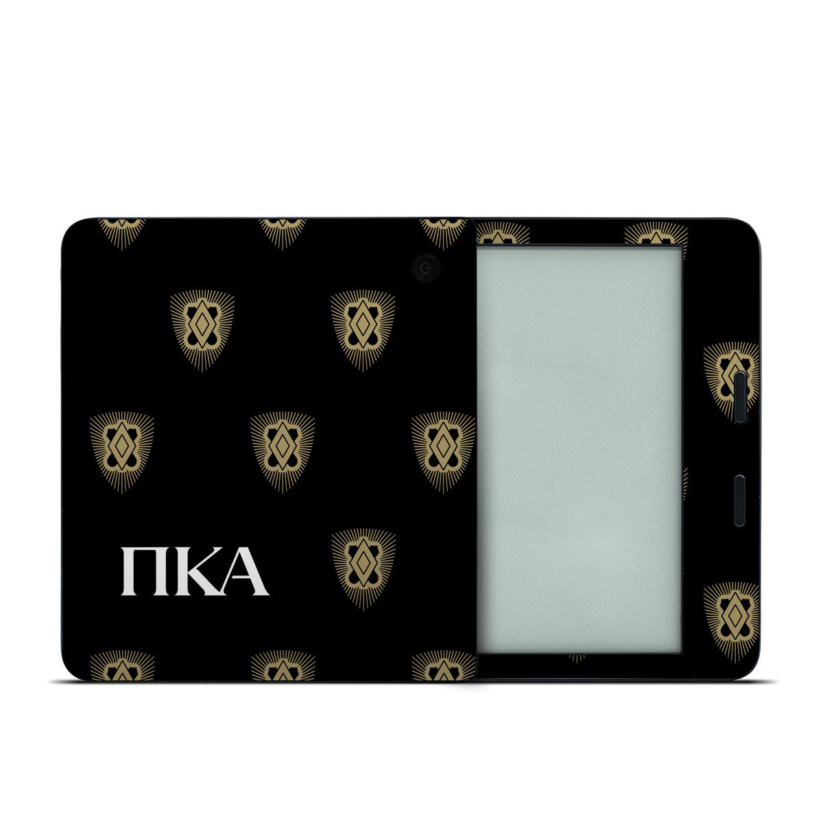 Pi Kappa Alpha Letters Shield Pattern Black - Kobo Libra 2 Skin