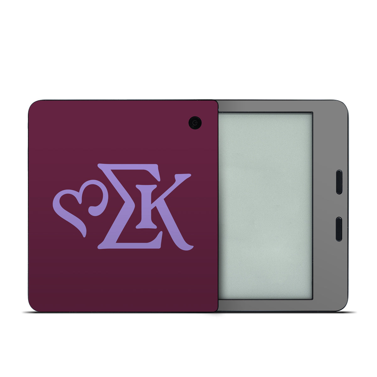 Sigma Kappa Greek Letters Legacy Lavender on Mary Maroon - Kobo Libra 2 Skin