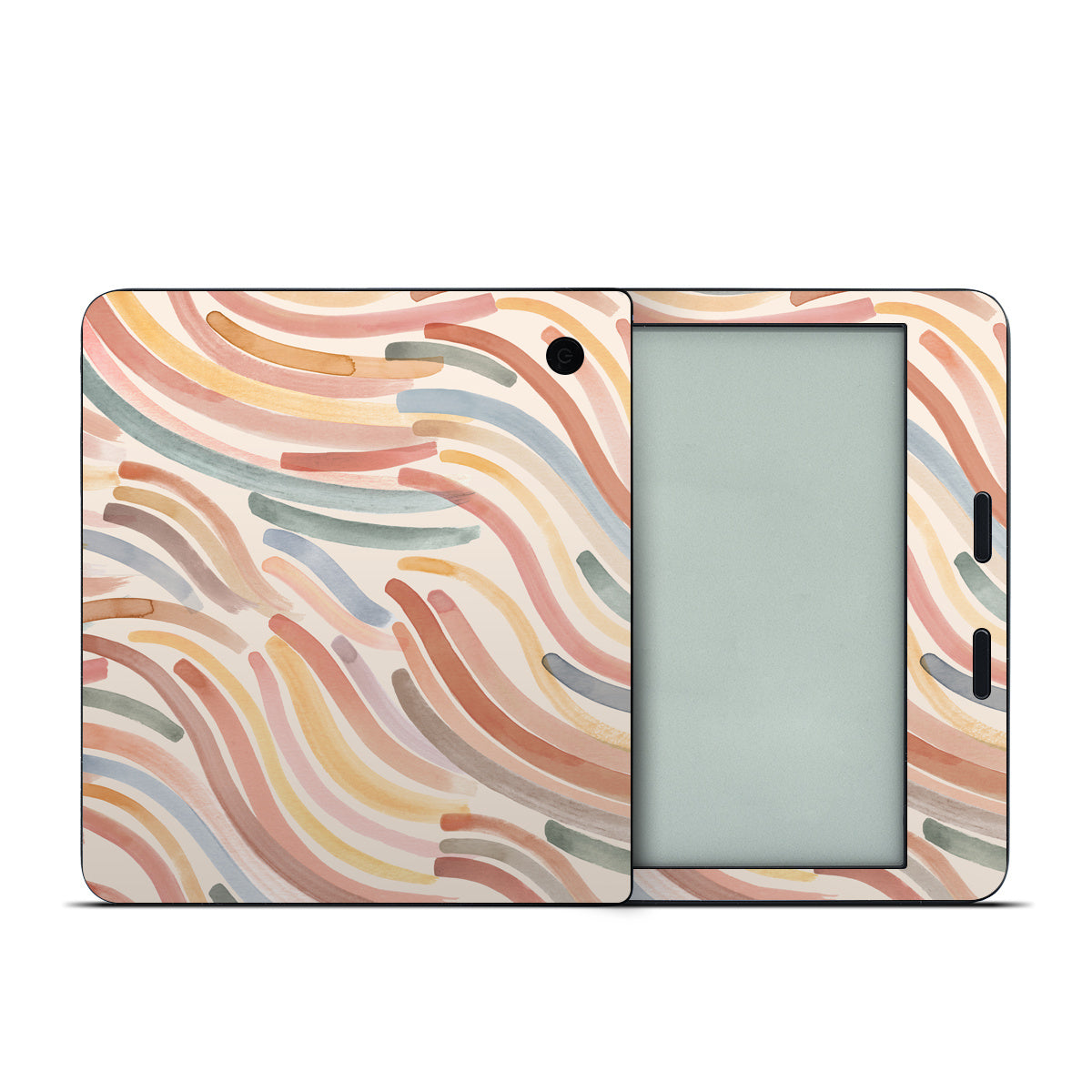 Terracotta Brushstroke Waves - Kobo Libra 2 Skin