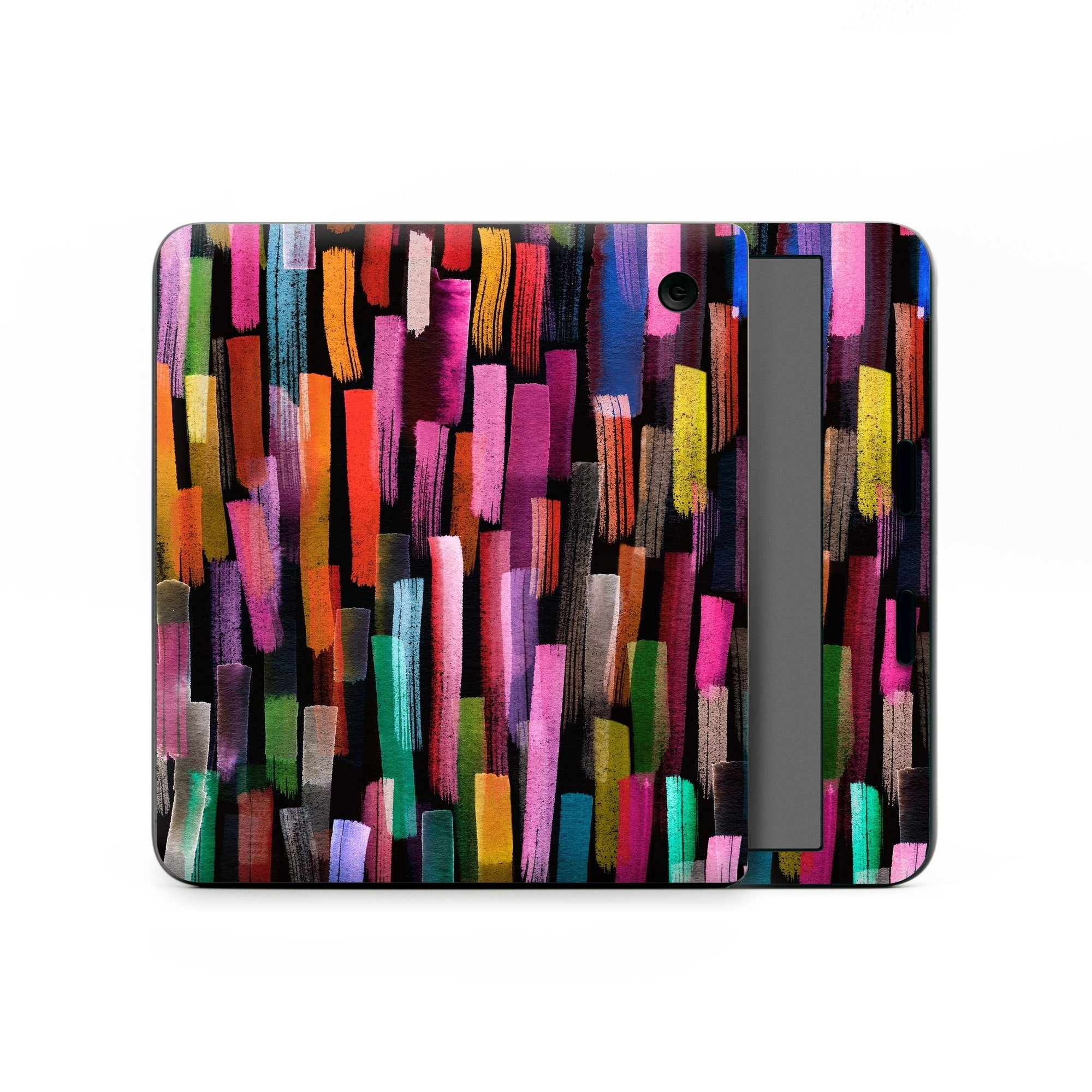 Colorful Brushstrokes Black - Kobo Libra Colour Skin