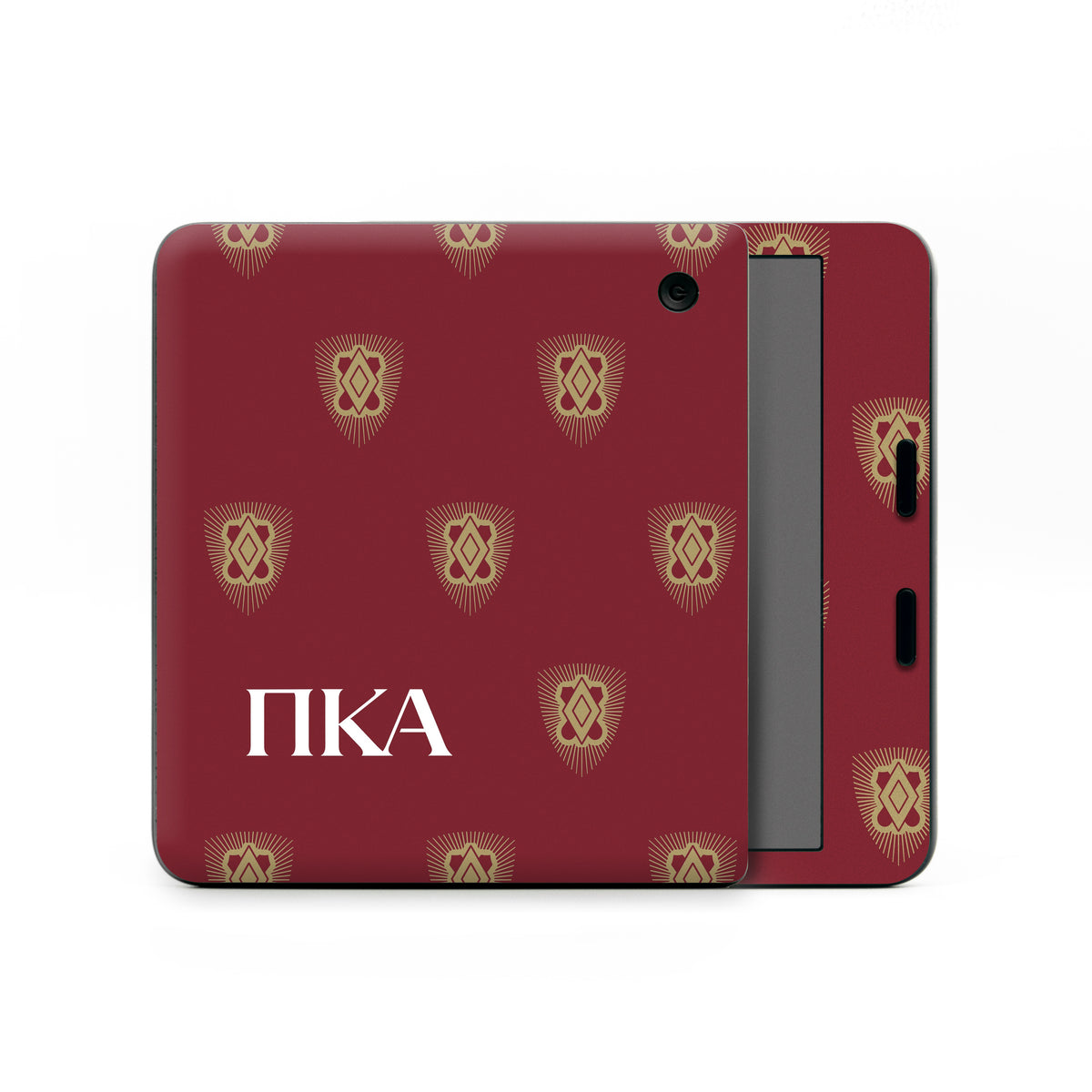 Pi Kappa Alpha Letters Shield Pattern Garnet - Kobo Libra Colour Skin