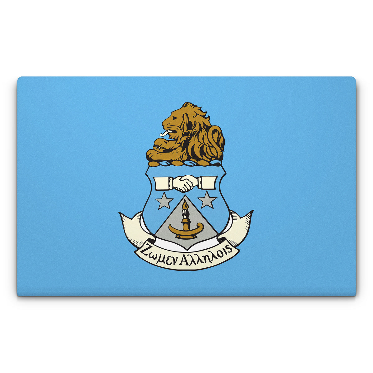 Alpha Delta Pi Crest Adelphean Blue - Laptop Lid Skin