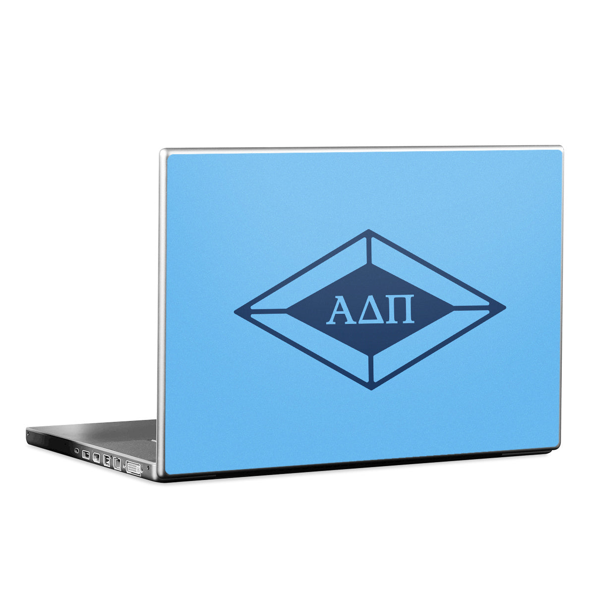 Alpha Delta Pi Diamond Letters Adelphean Blue - Laptop Lid Skin