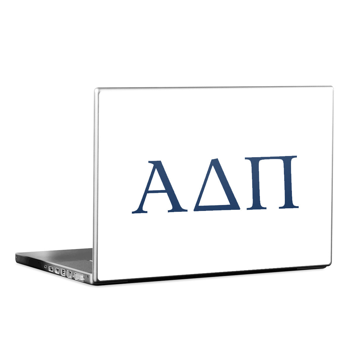 Alpha Delta Pi Greek Letters White - Laptop Lid Skin