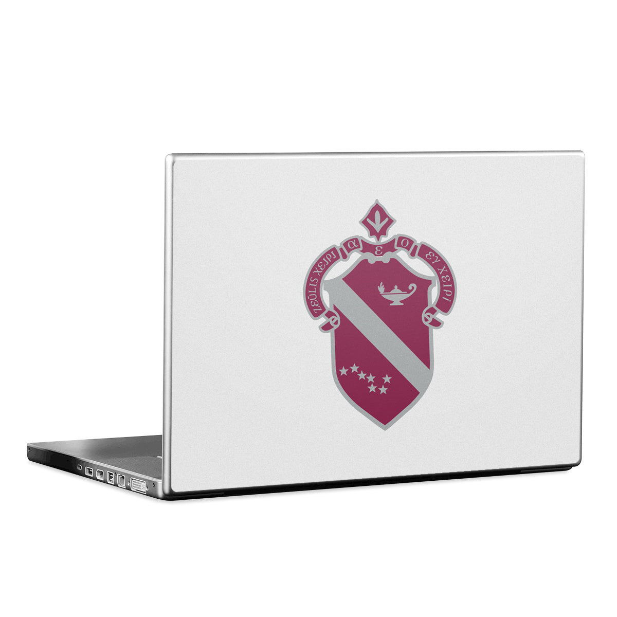 Alpha Phi Crest Silver - Laptop Lid Skin