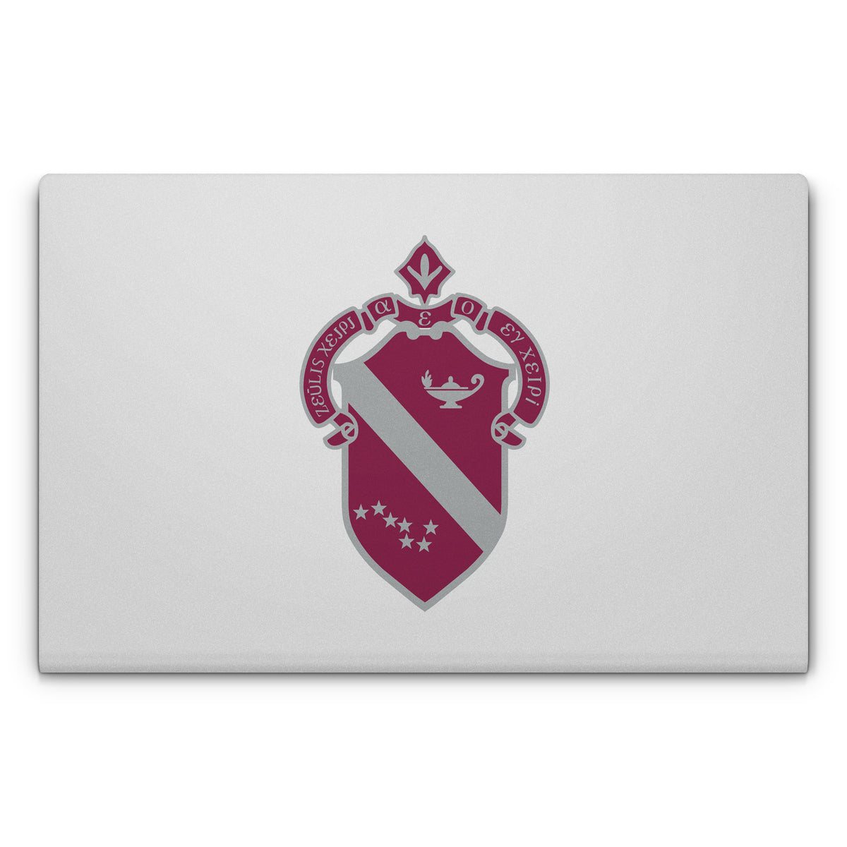 Alpha Phi Crest Silver - Laptop Lid Skin