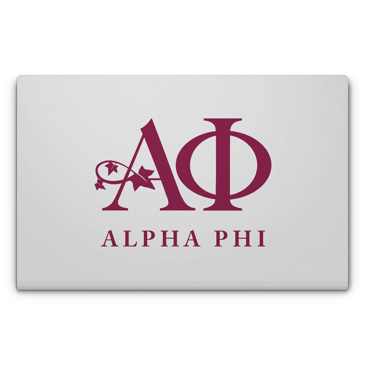 Alpha Phi Silver - Laptop Lid Skin
