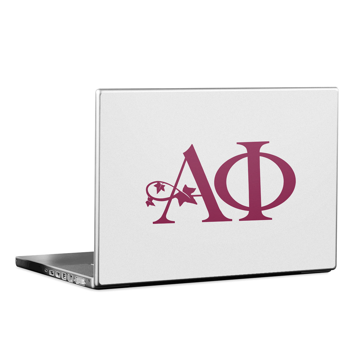 Alpha Phi Greek Letters Silver - Laptop Lid Skin