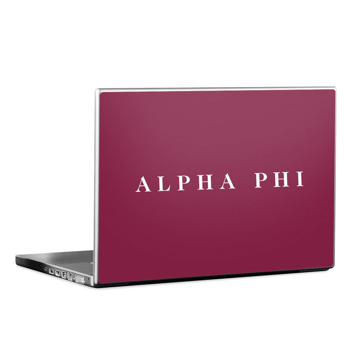 Alpha Phi Wordmark Bordeaux - Laptop Lid Skin