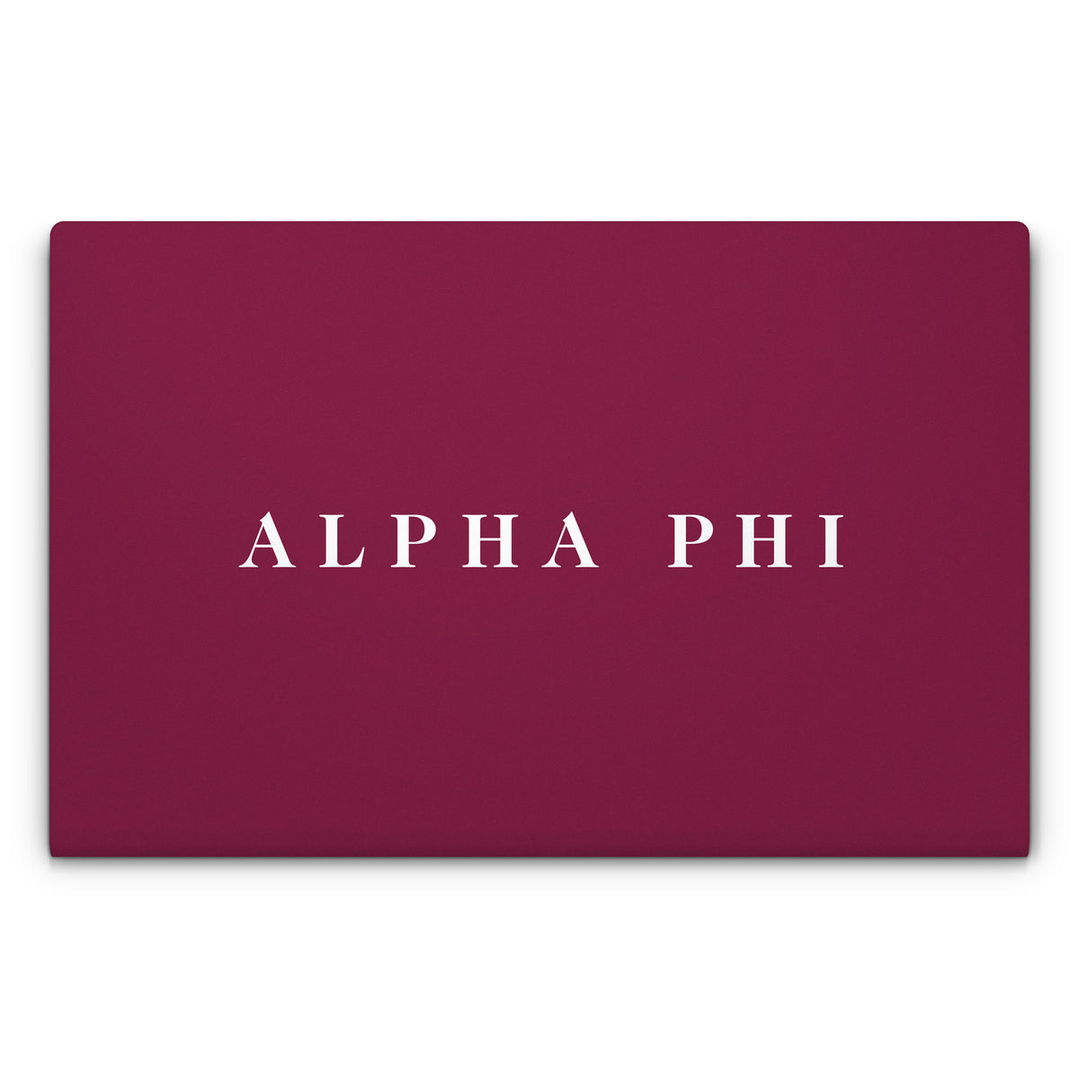 Alpha Phi Wordmark Bordeaux - Laptop Lid Skin
