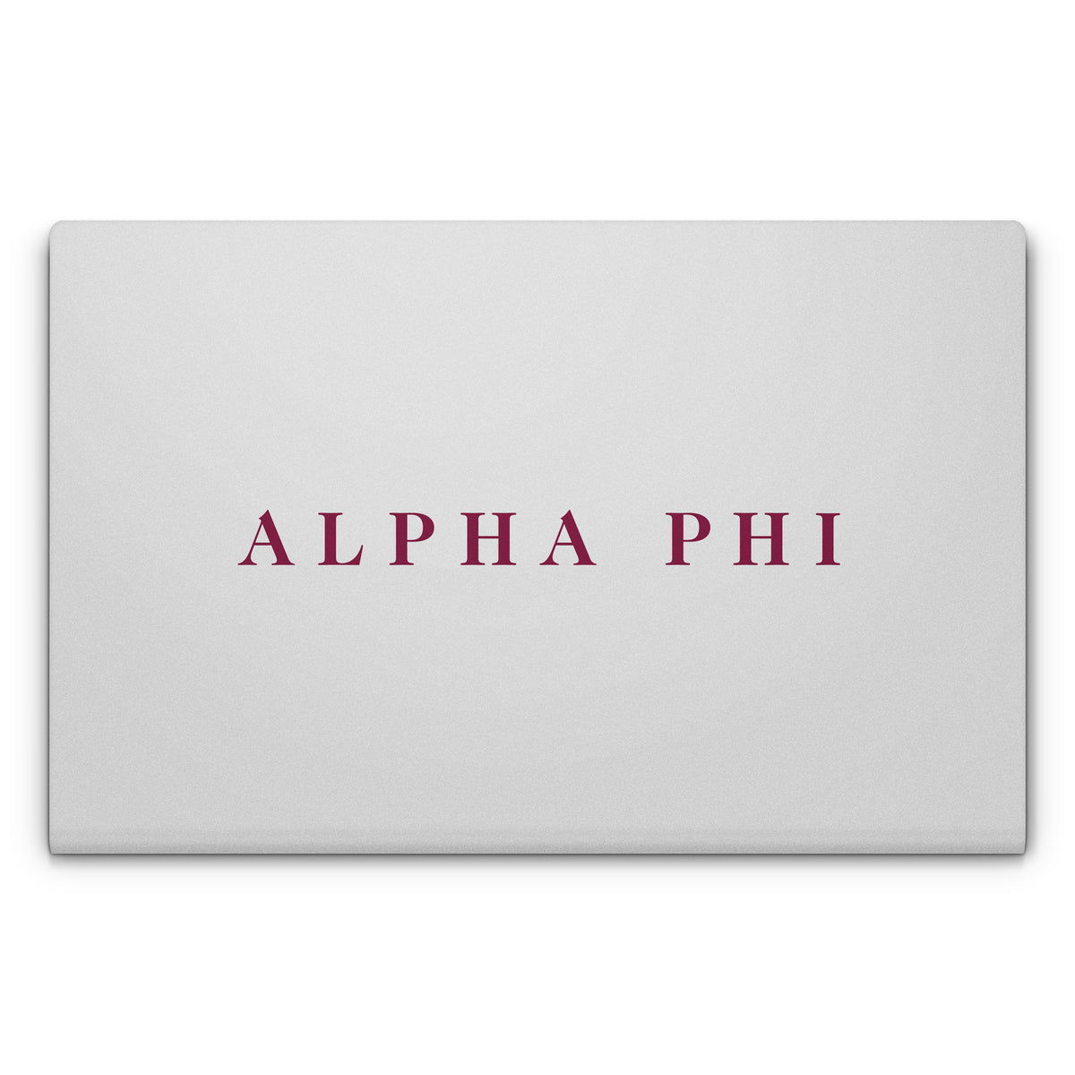 Alpha Phi Wordmark Silver - Laptop Lid Skin