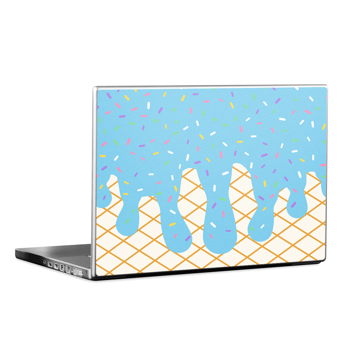 Cotton Candy Ice Cream Drip - Laptop Lid Skin