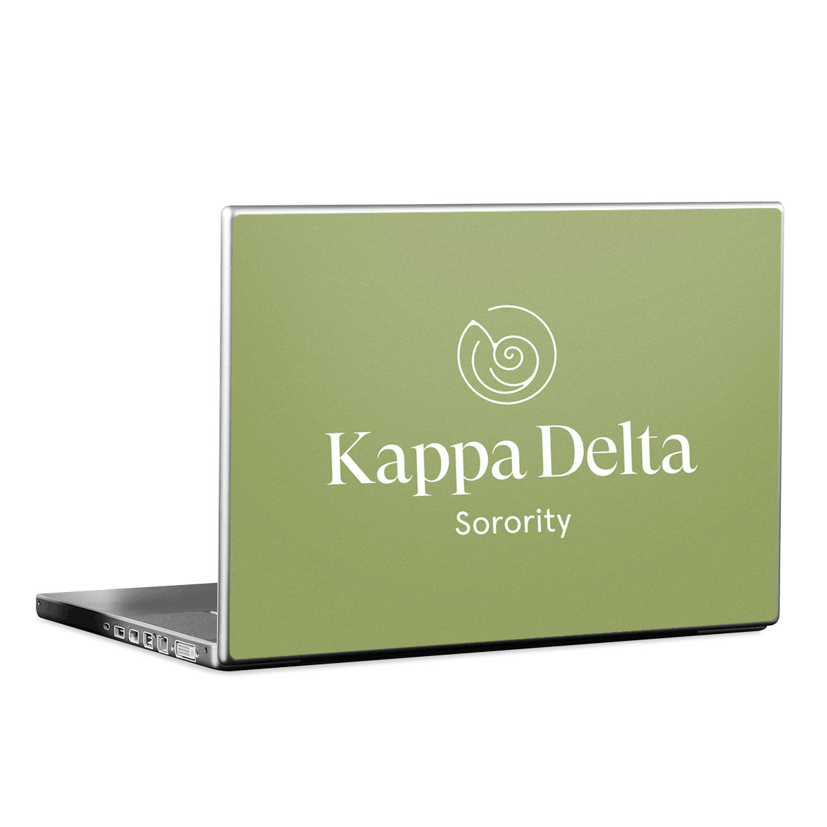 Kappa Delta Primary Logo KD Olive - Laptop Lid Skin