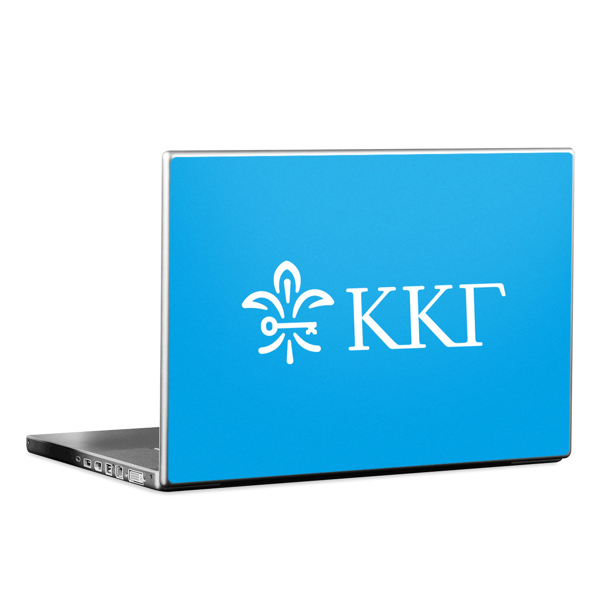 Kappa Kappa Gamma Letterkey Horizontal Gamma Blue - Laptop Lid Skin