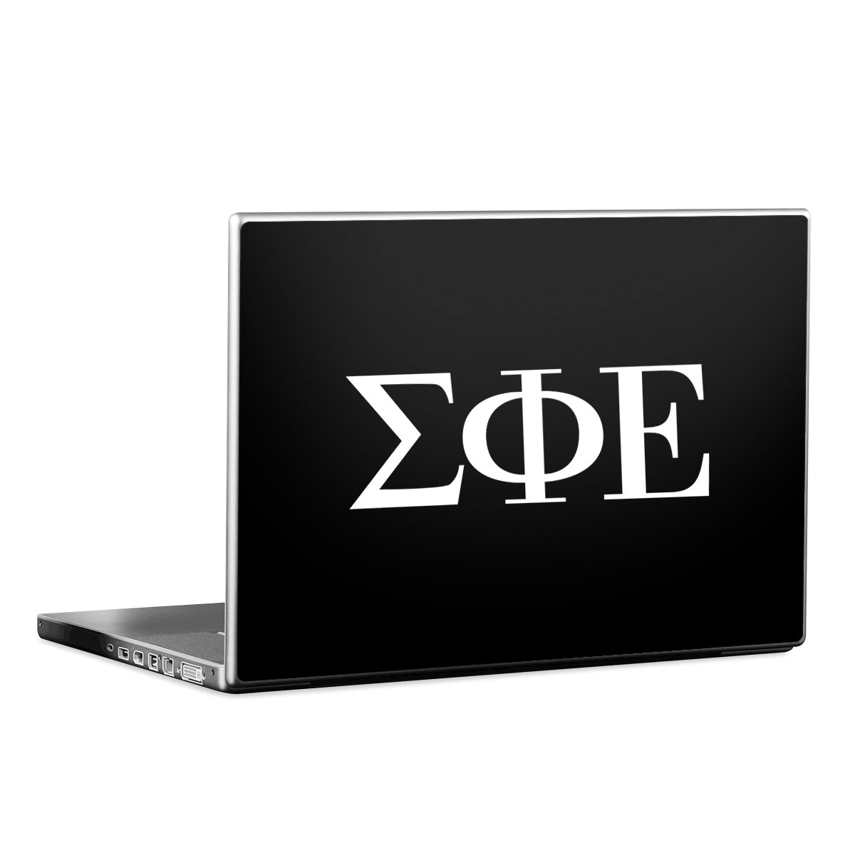 Sigma Phi Epsilon Greek Letters Black - Laptop Lid Skin