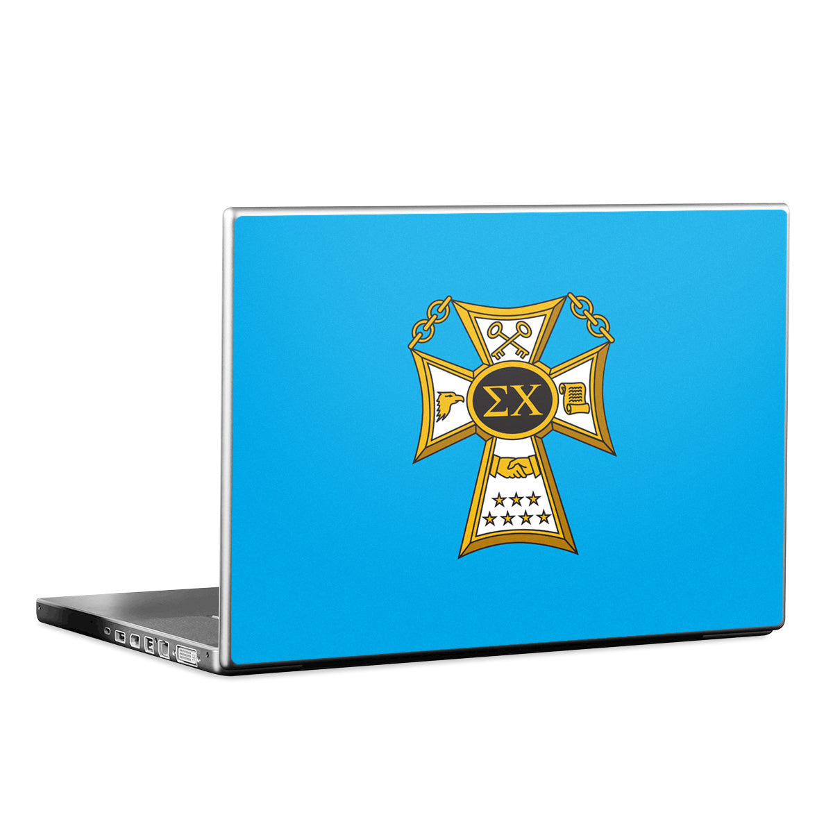 Sigma Chi Badge Blue - Laptop Lid Skin
