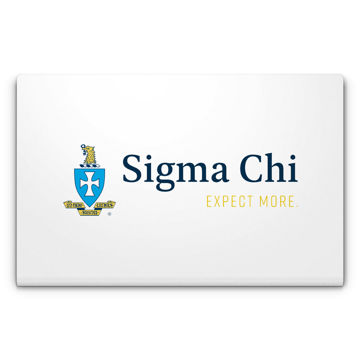 Sigma Chi Logo White - Laptop Lid Skin