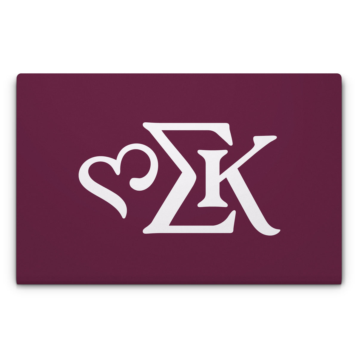 Sigma Kappa Greek Letters Dove Love on Mary Maroon - Laptop Lid Skin