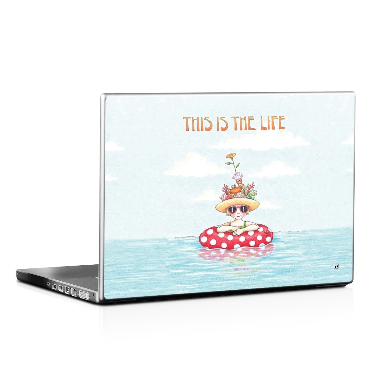 This Is The Life - Laptop Lid Skin