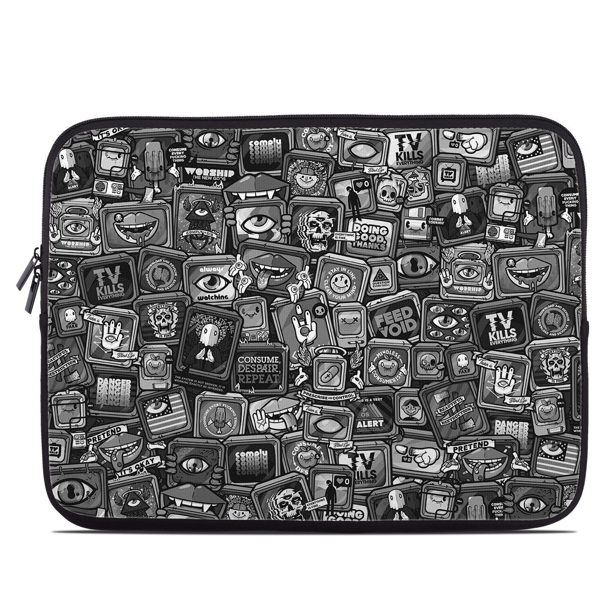 Distraction Tactic B&W - Laptop Sleeve