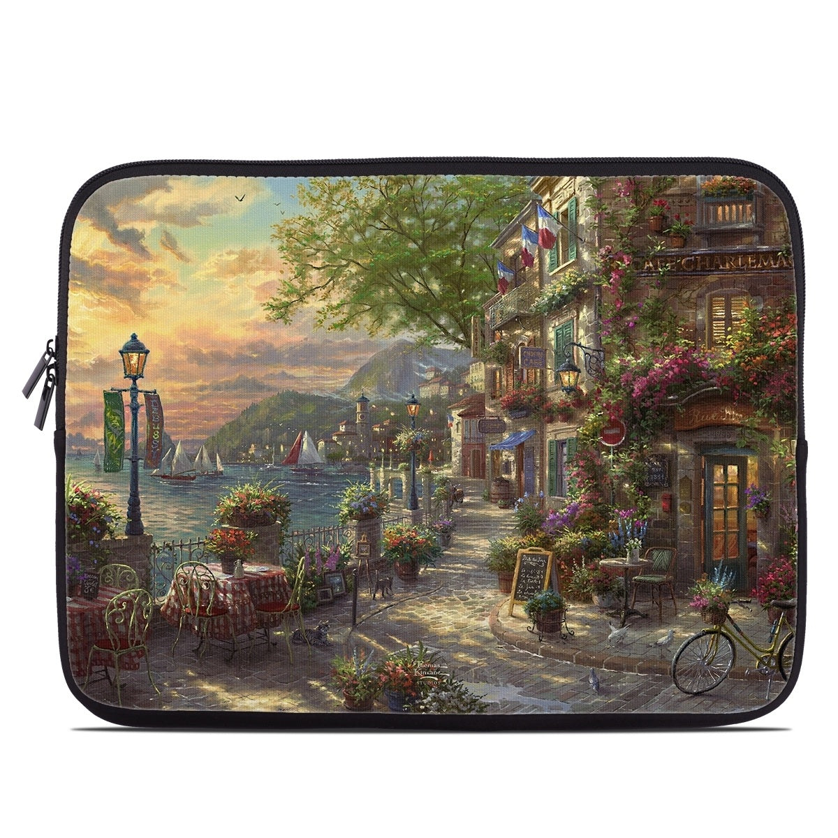 French Riviera Cafe - Laptop Sleeve