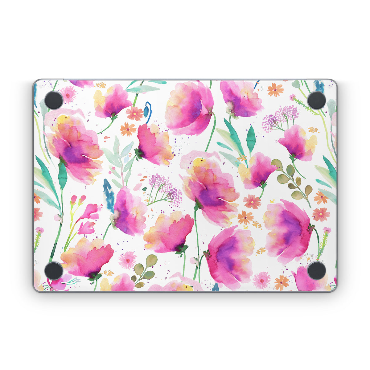 Abstract Pink Poppies - Apple MacBook Skin