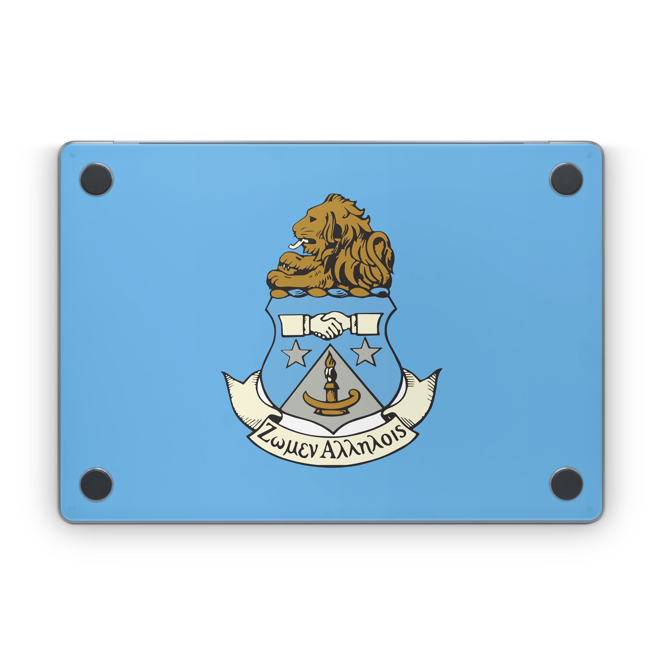 Alpha Delta Pi Crest Adelphean Blue - Apple MacBook Skin