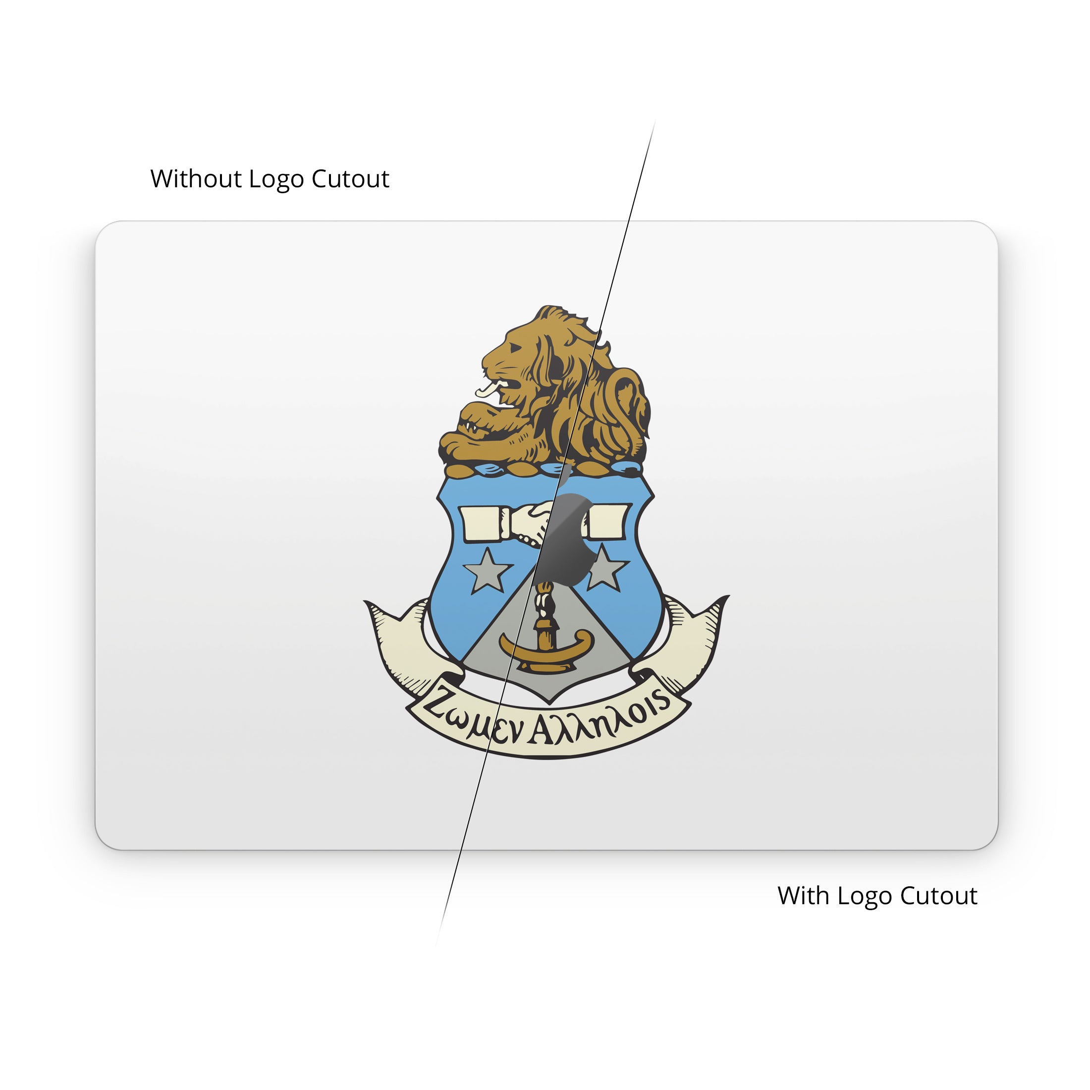 Alpha Delta Pi Crest White - Apple MacBook Skin