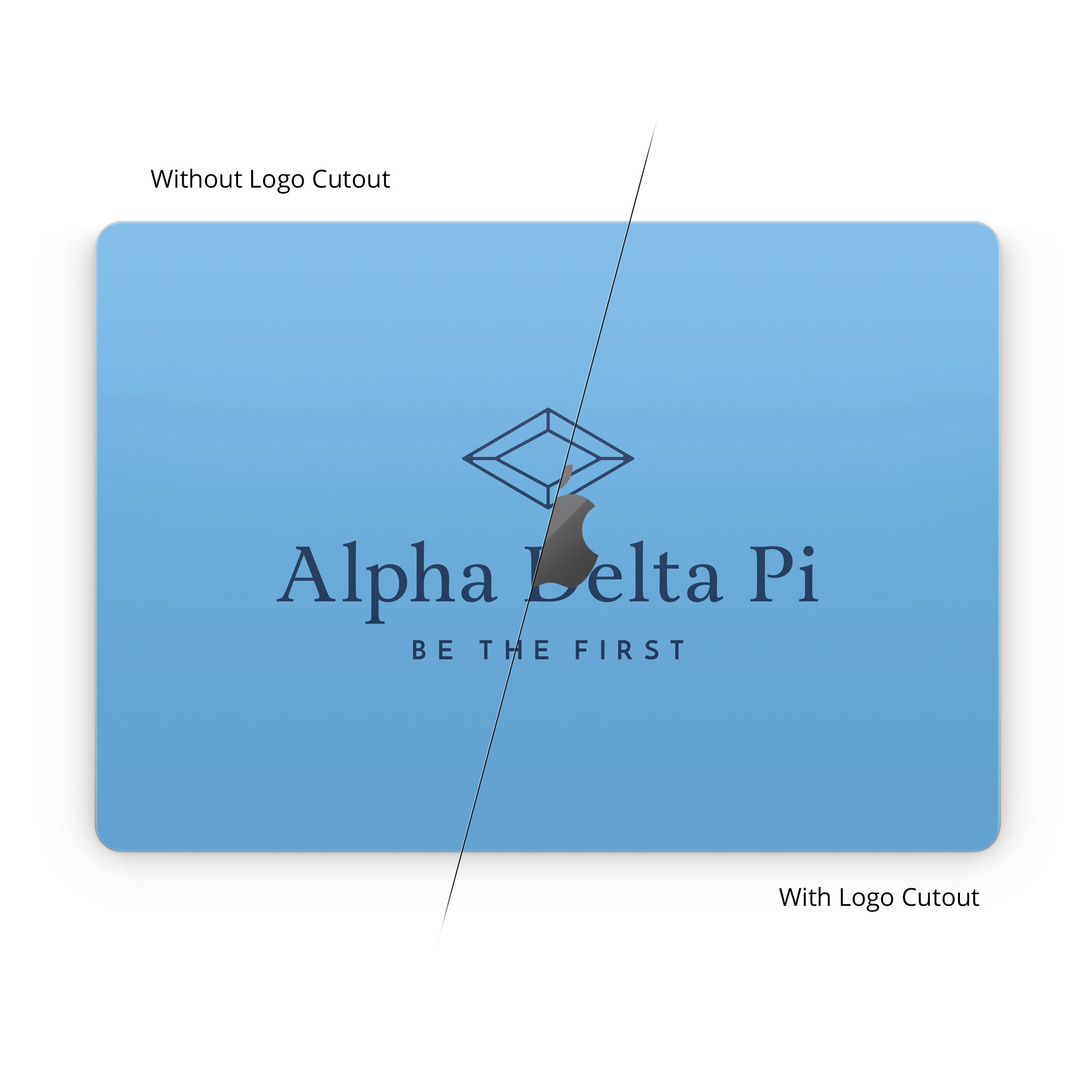 Alpha Delta Pi Primary Logo Adelphean Blue - Apple MacBook Skin