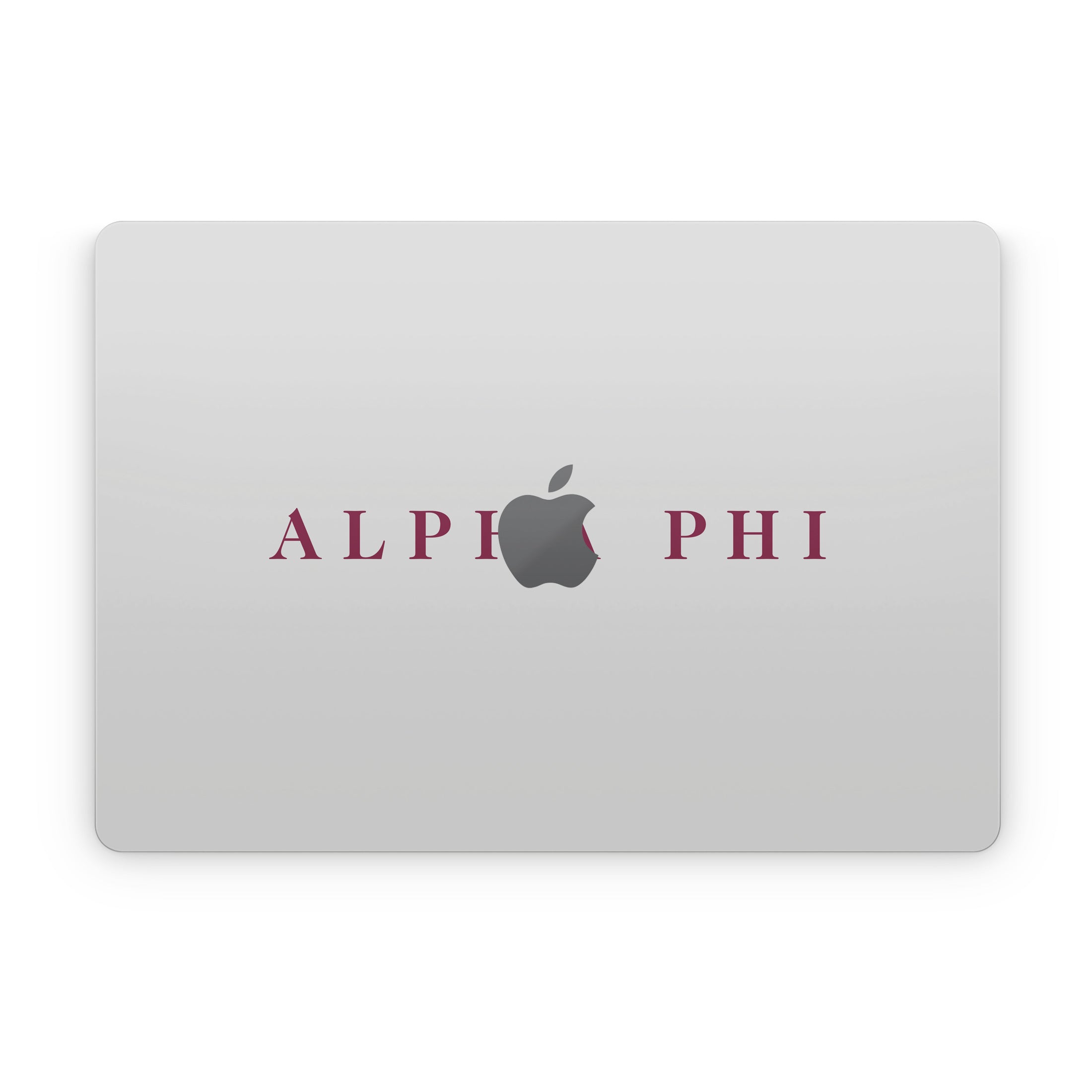 Alpha Phi Wordmark Silver - Apple MacBook Skin