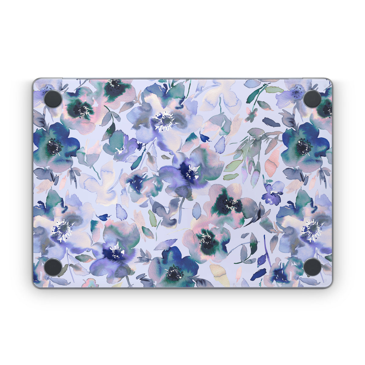 Aquatic Artistic Flowers - Apple MacBook Skin