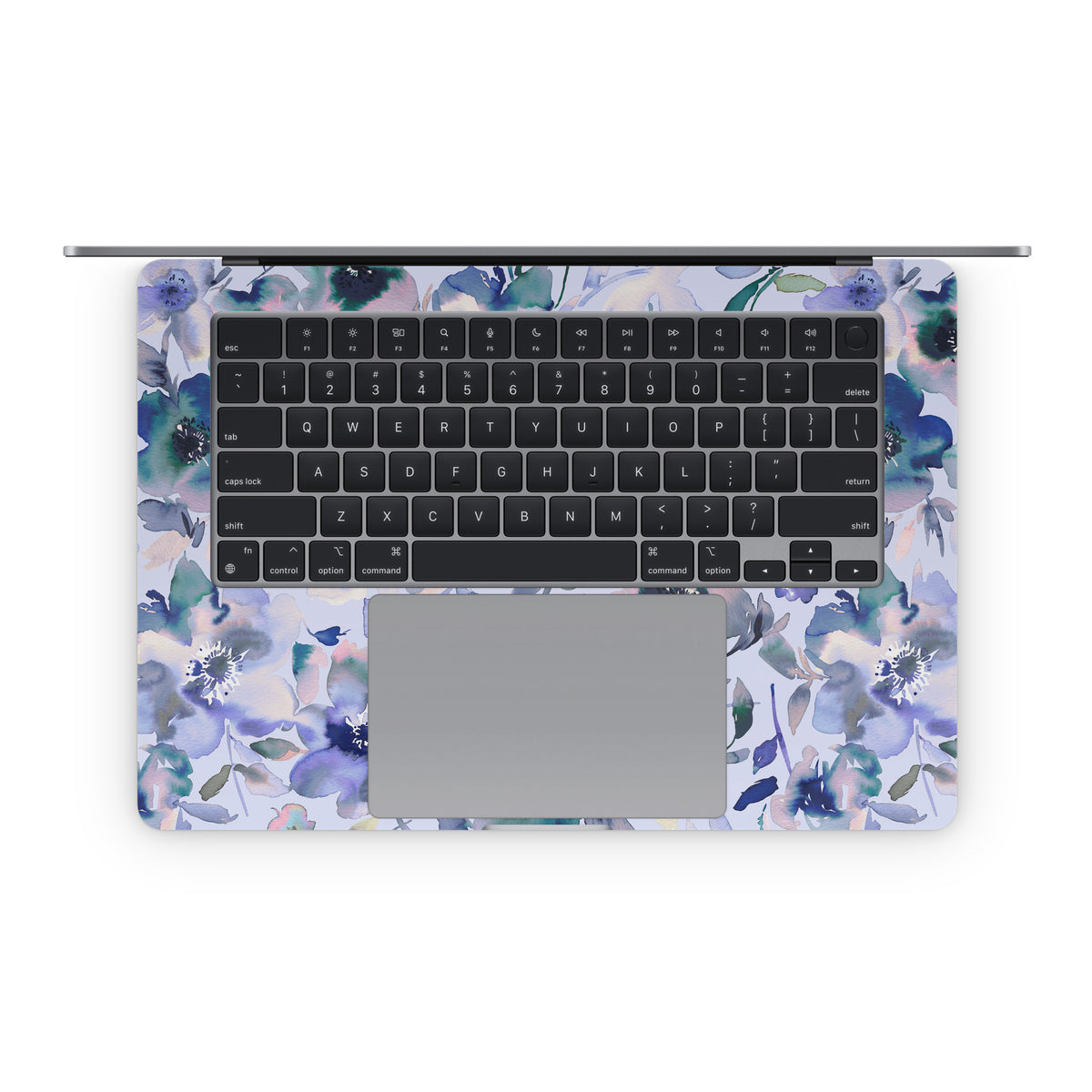 Aquatic Artistic Flowers - Apple MacBook Skin